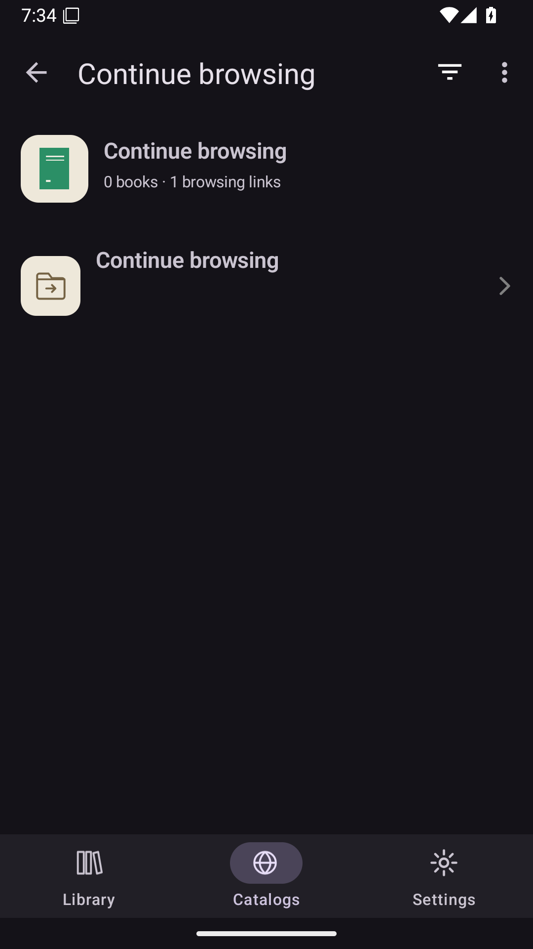 Catalog Facets, Android Android