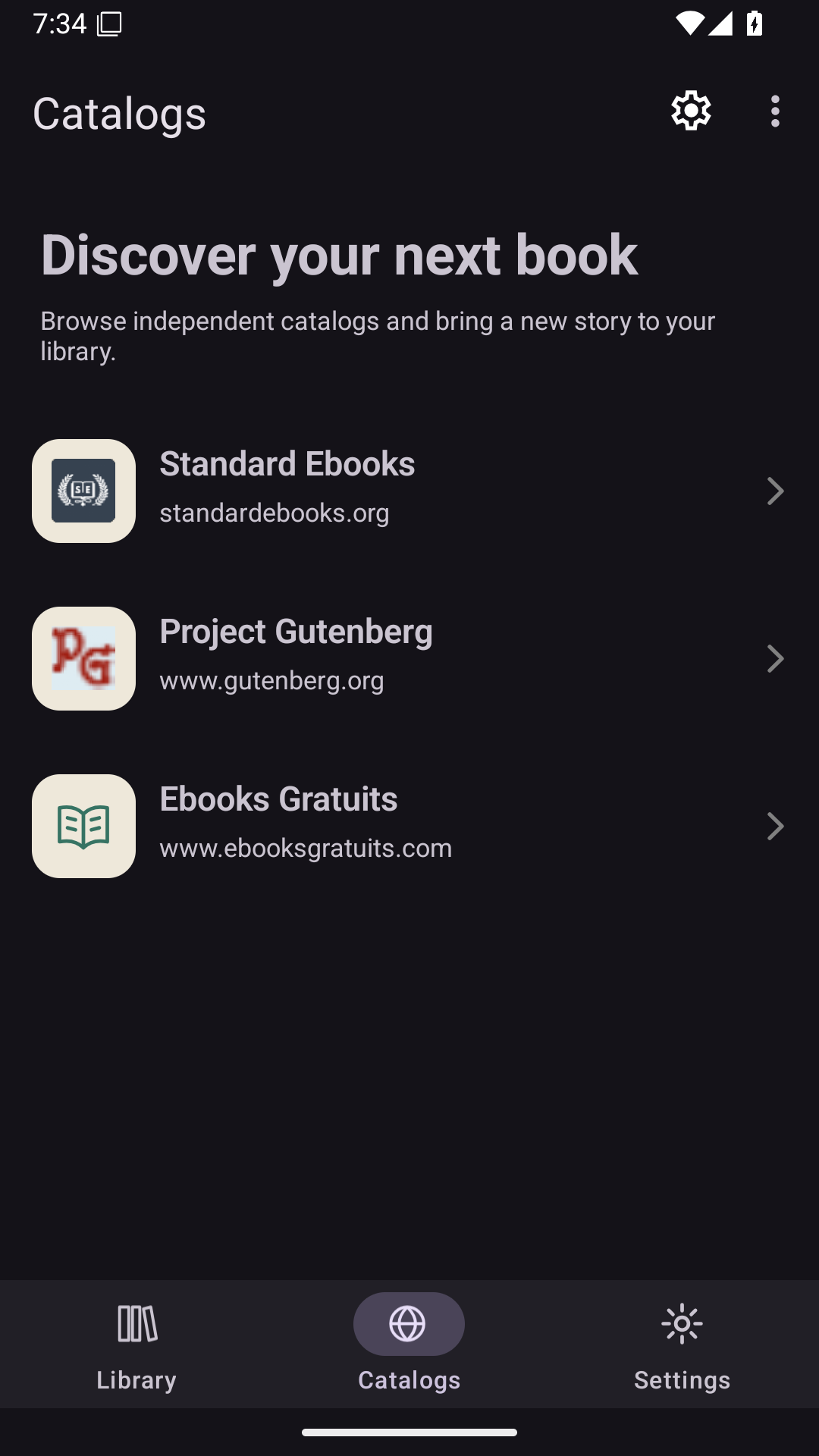 Catalog Root, Android Android