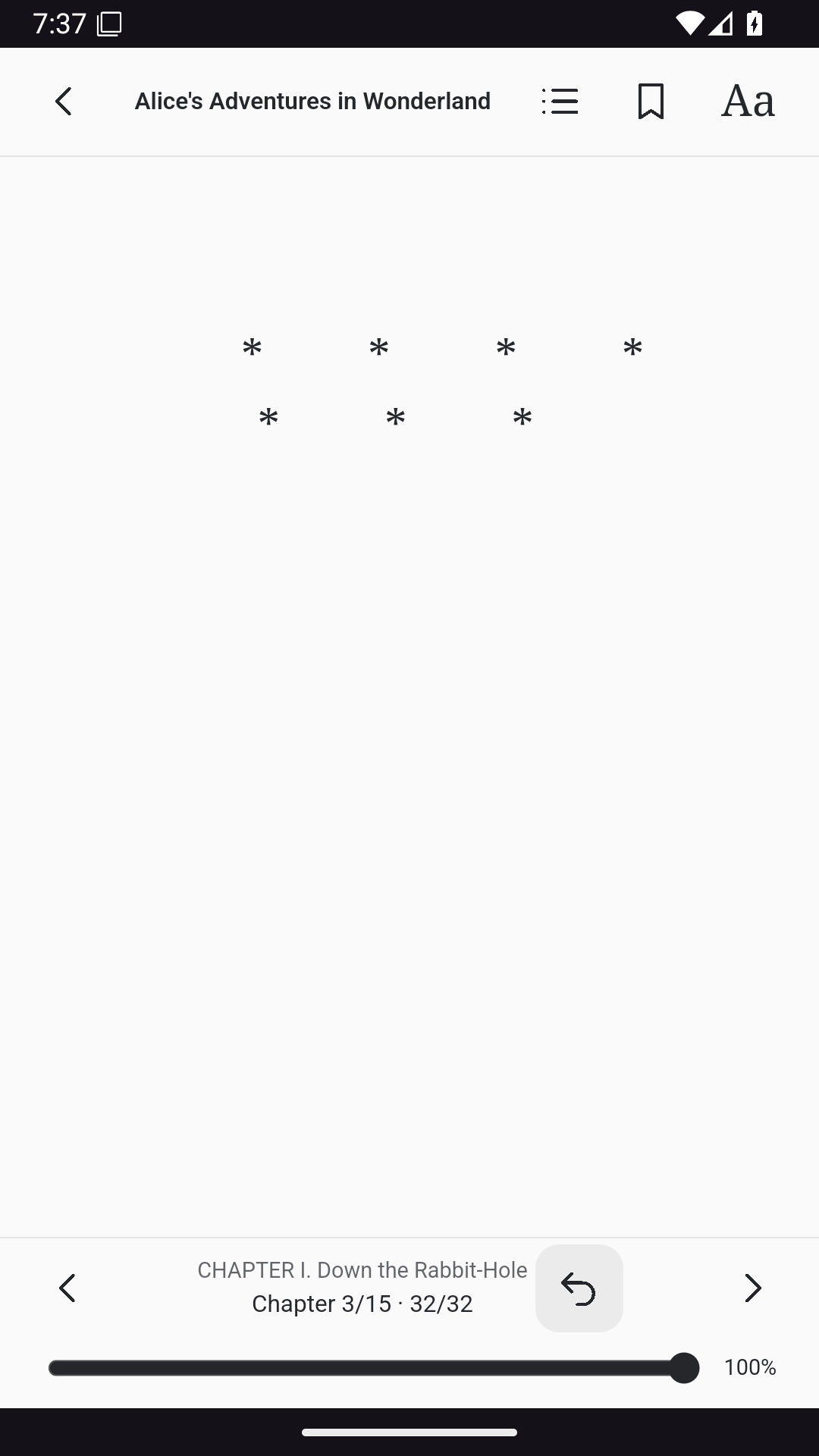 Reader Last Page Margins, Android Android
