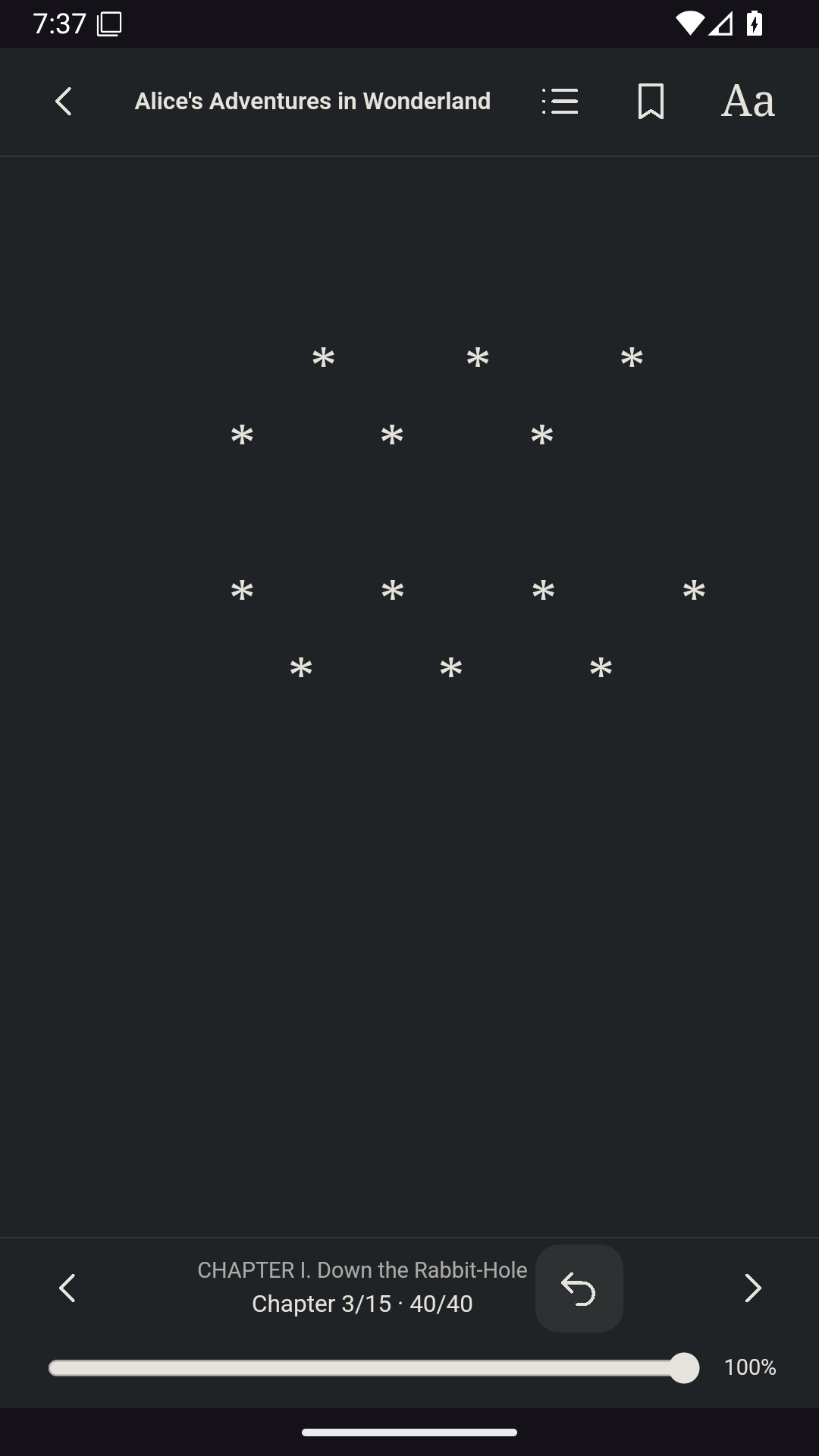 Reader Safe Area Last Page, Android Android