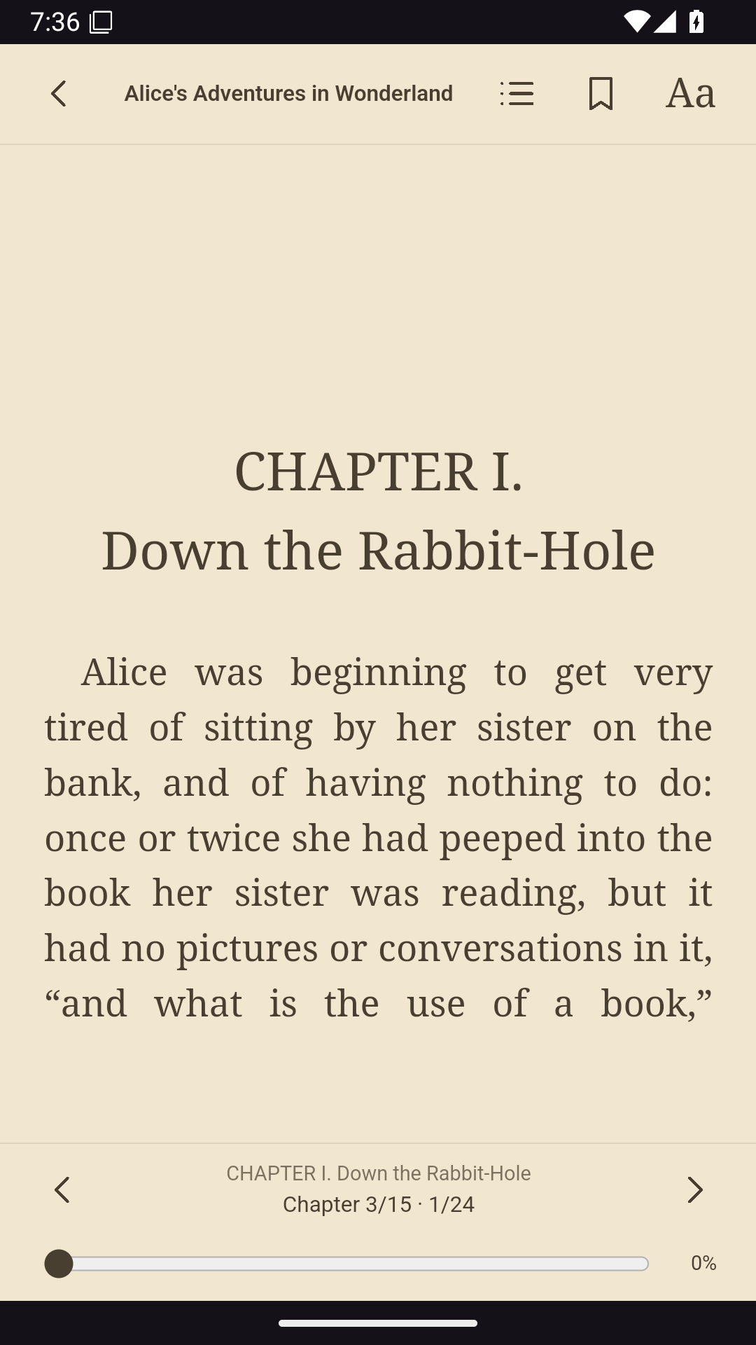 Reader, Android Android