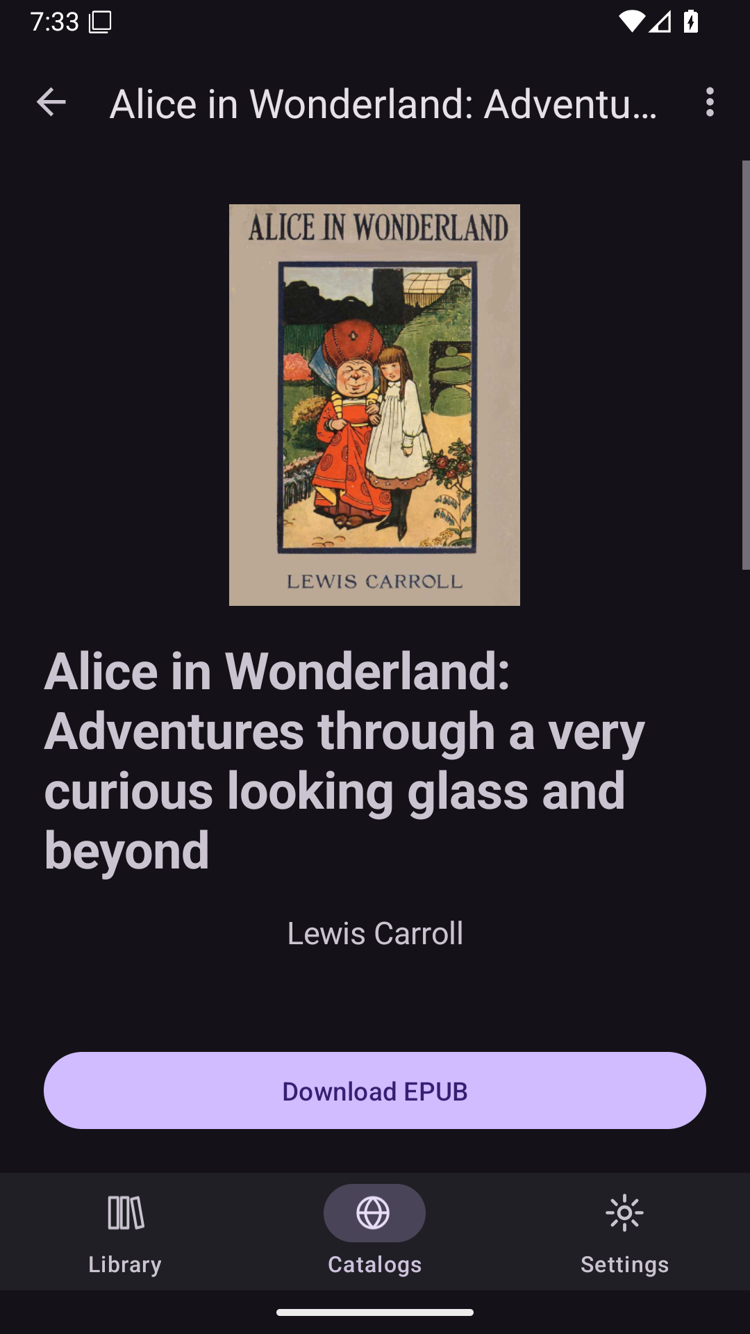 Remote Book Overview, Android Android