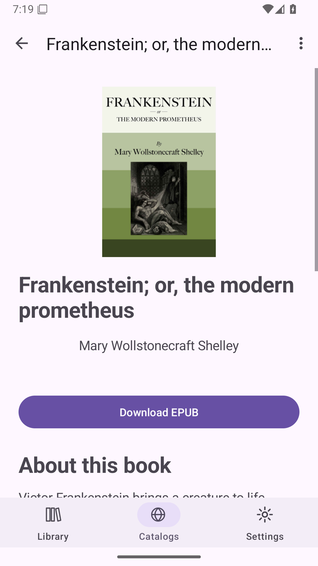 Book details, Android Android