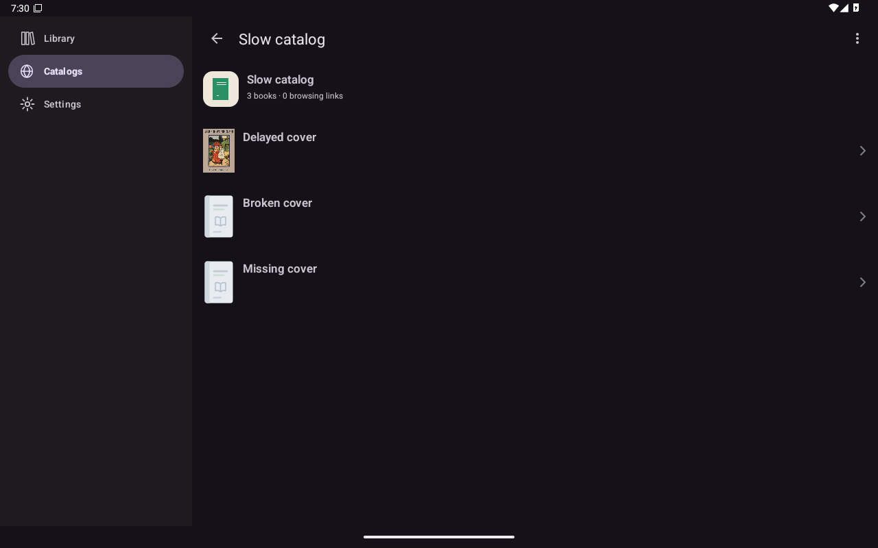 Catalog Covers, Android Tablet