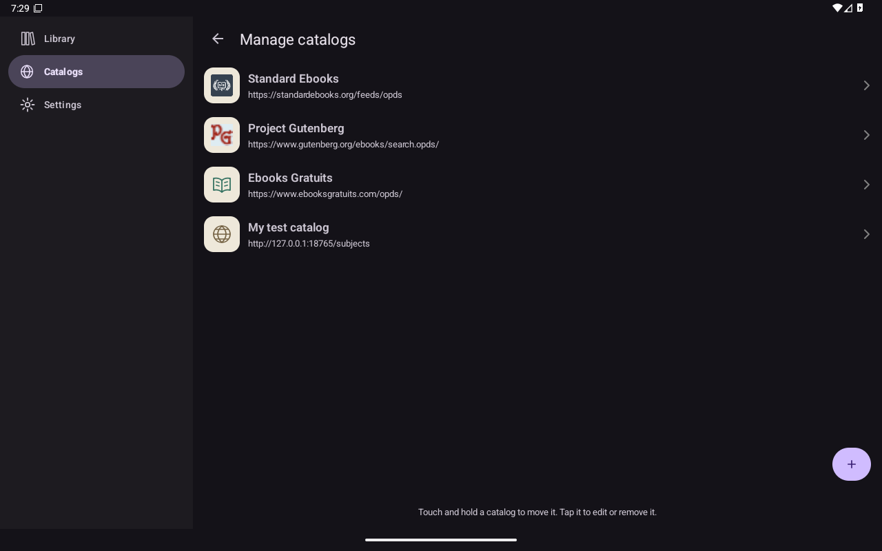 Catalog Management, Android Tablet