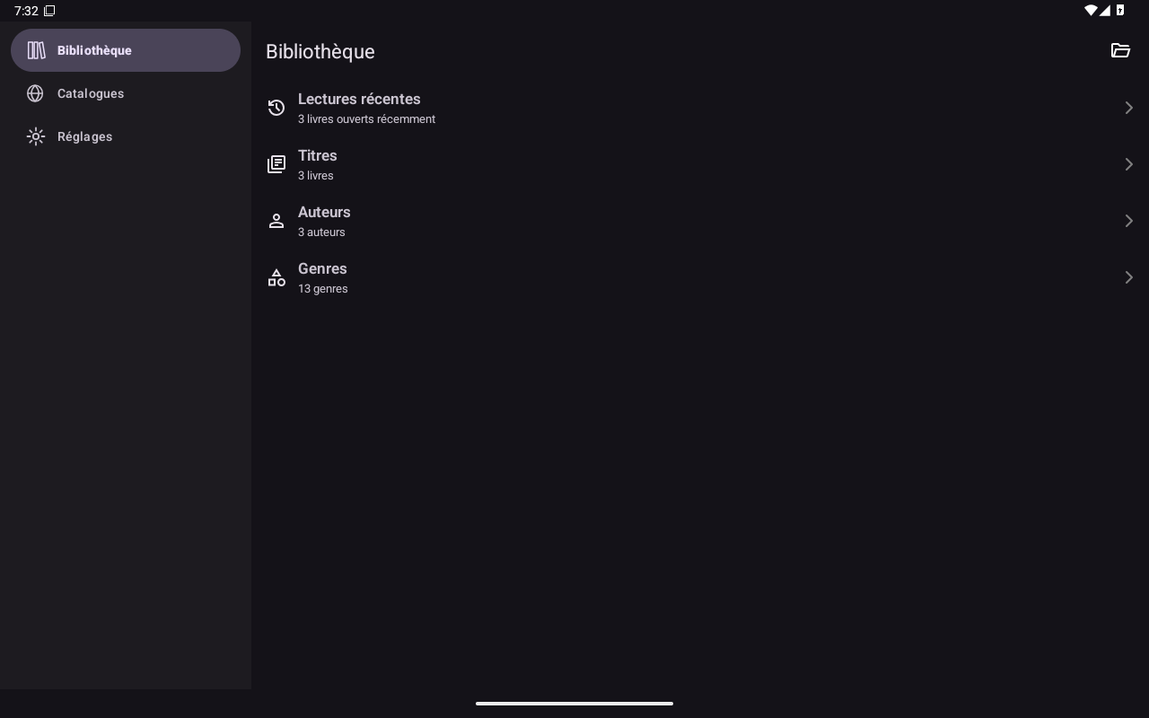 Library French, Android Tablet