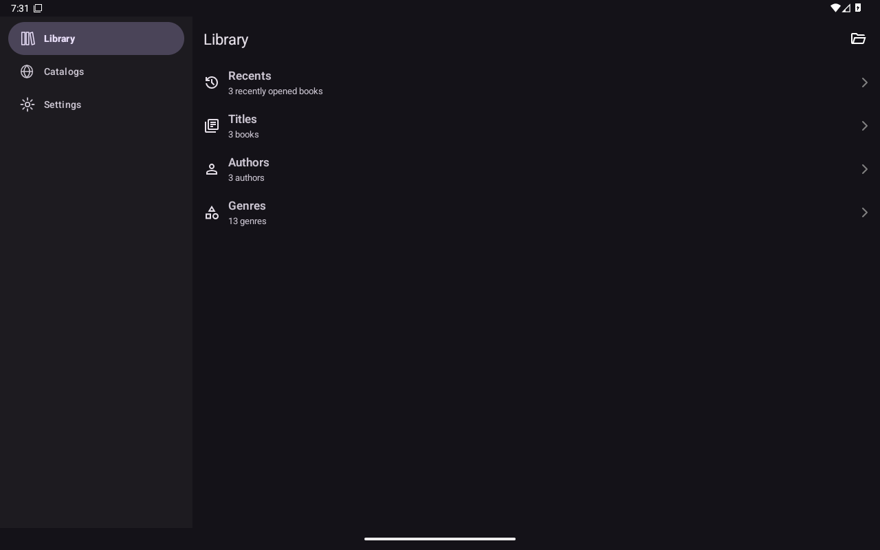 Library, Android Tablet