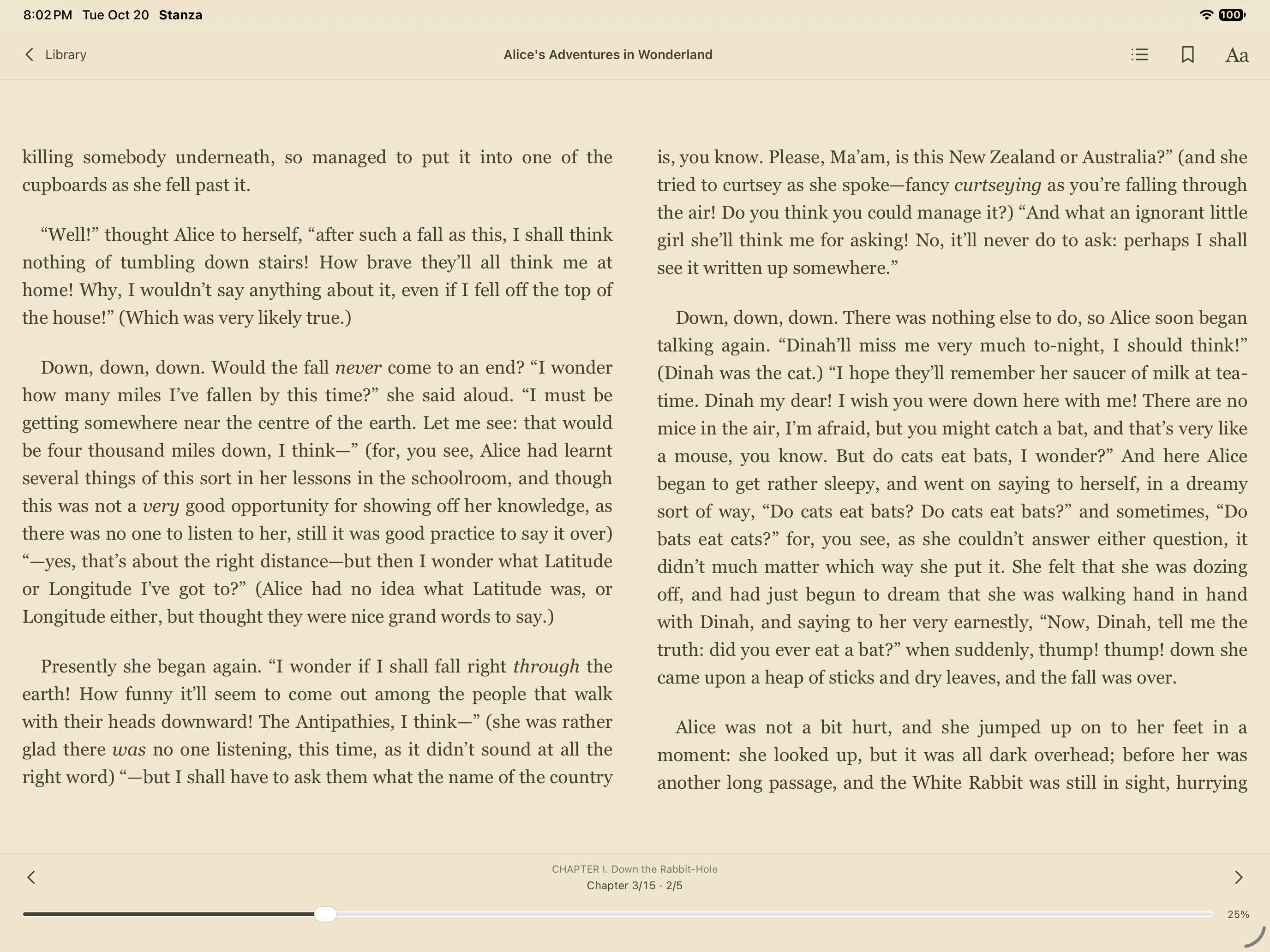 Acquired Reader, iOS iPad
