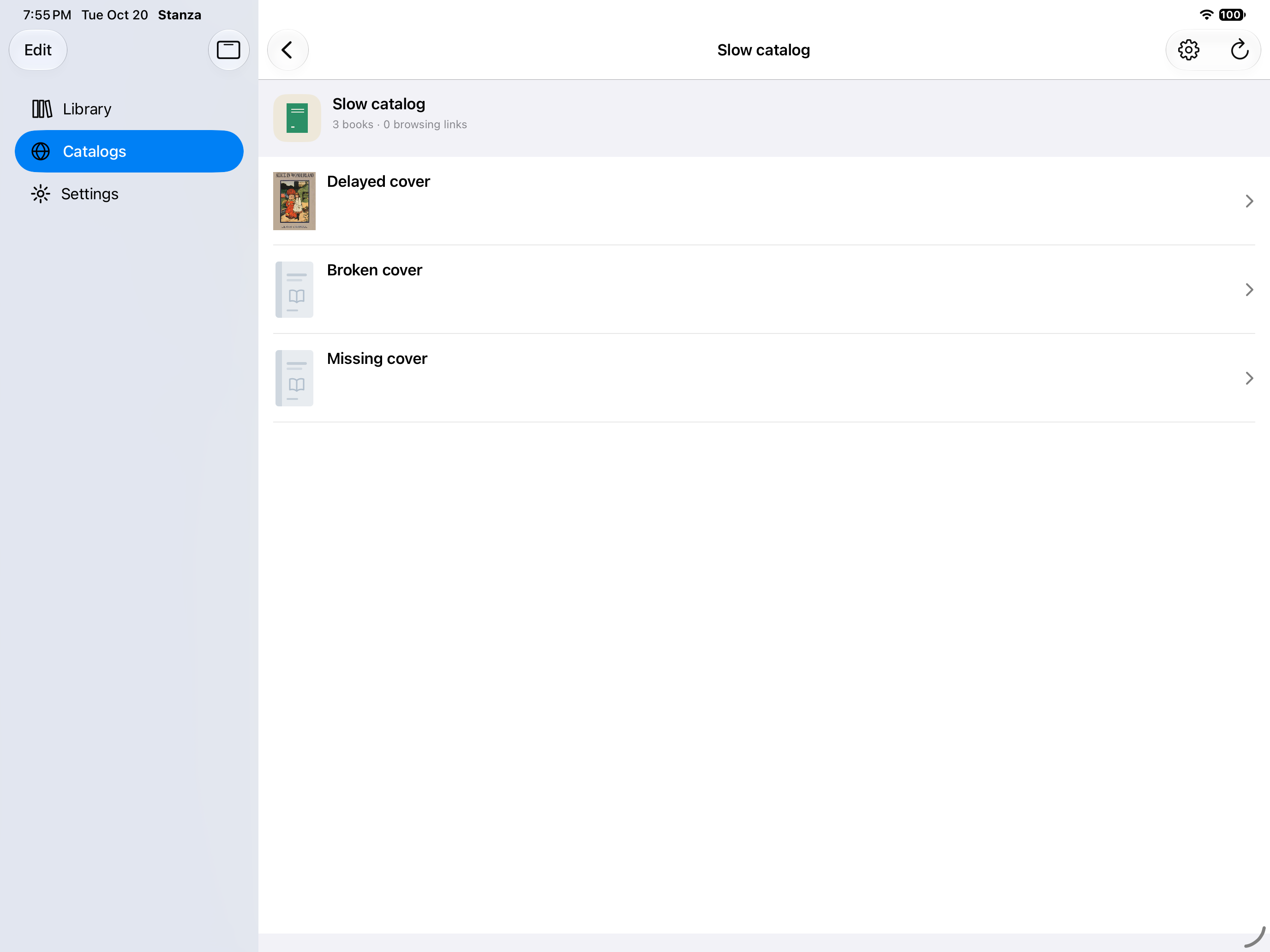 Catalog Covers, iOS iPad