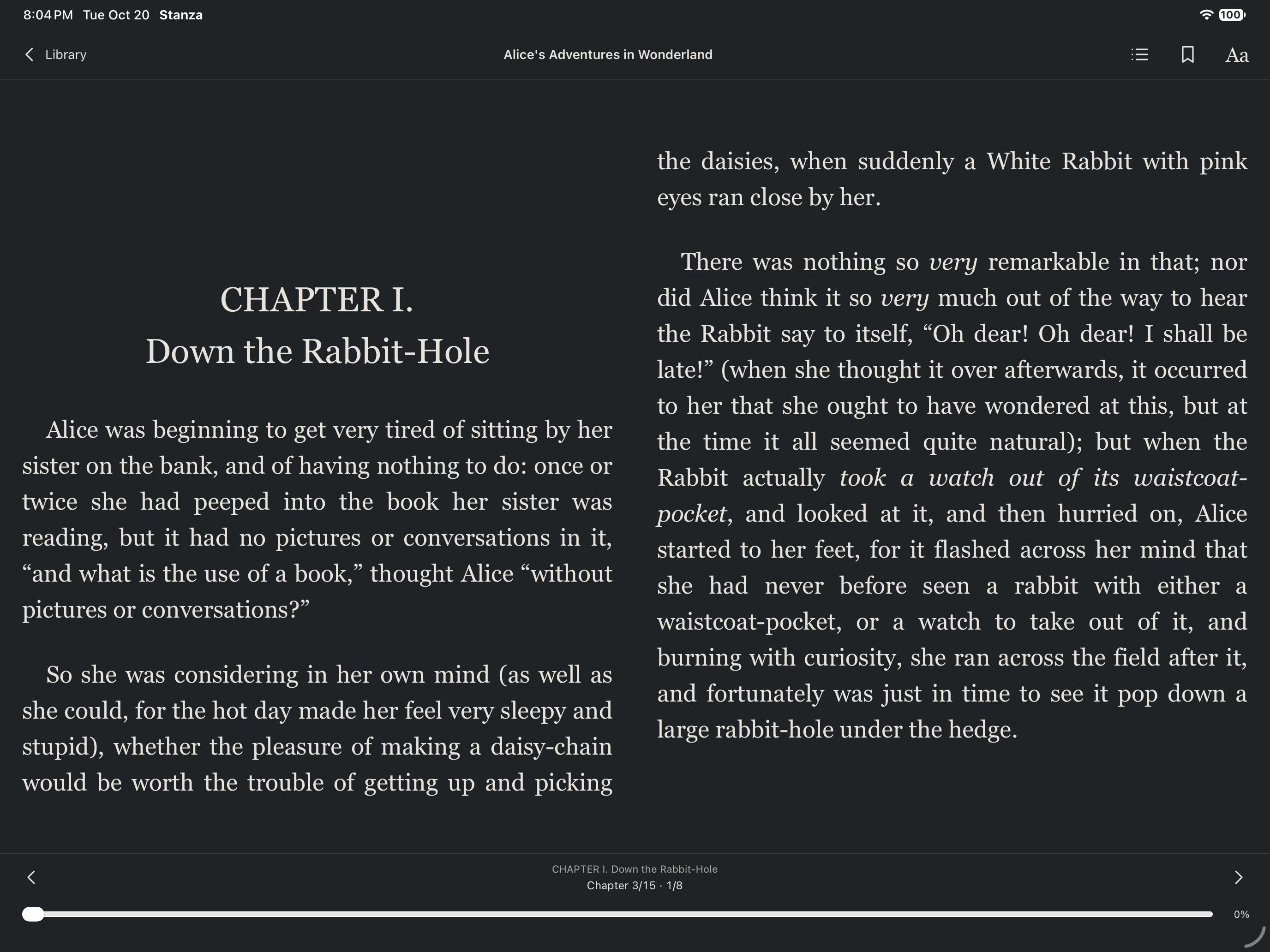 Night, iOS iPad