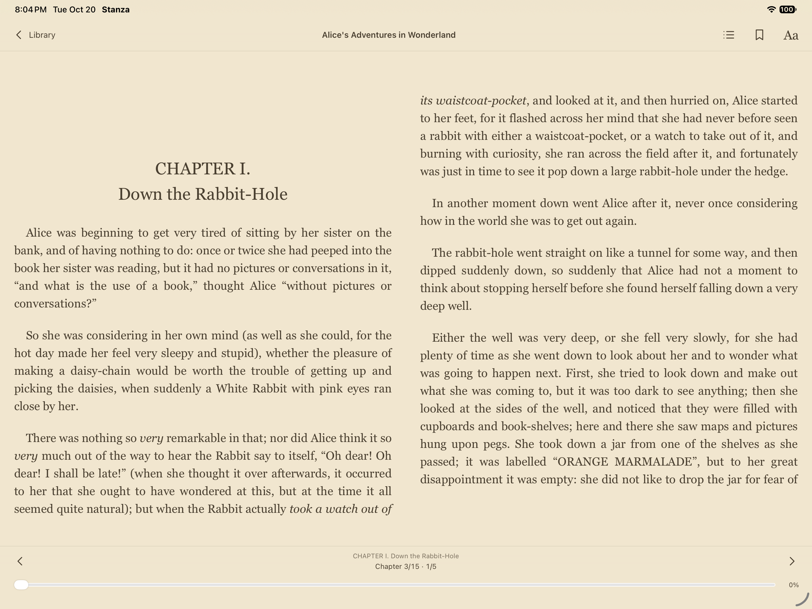 Reader, iOS iPad