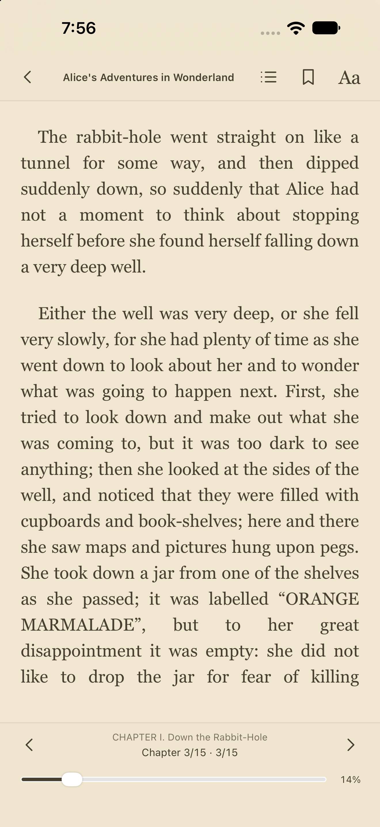 Acquired Reader, iOS UIKit