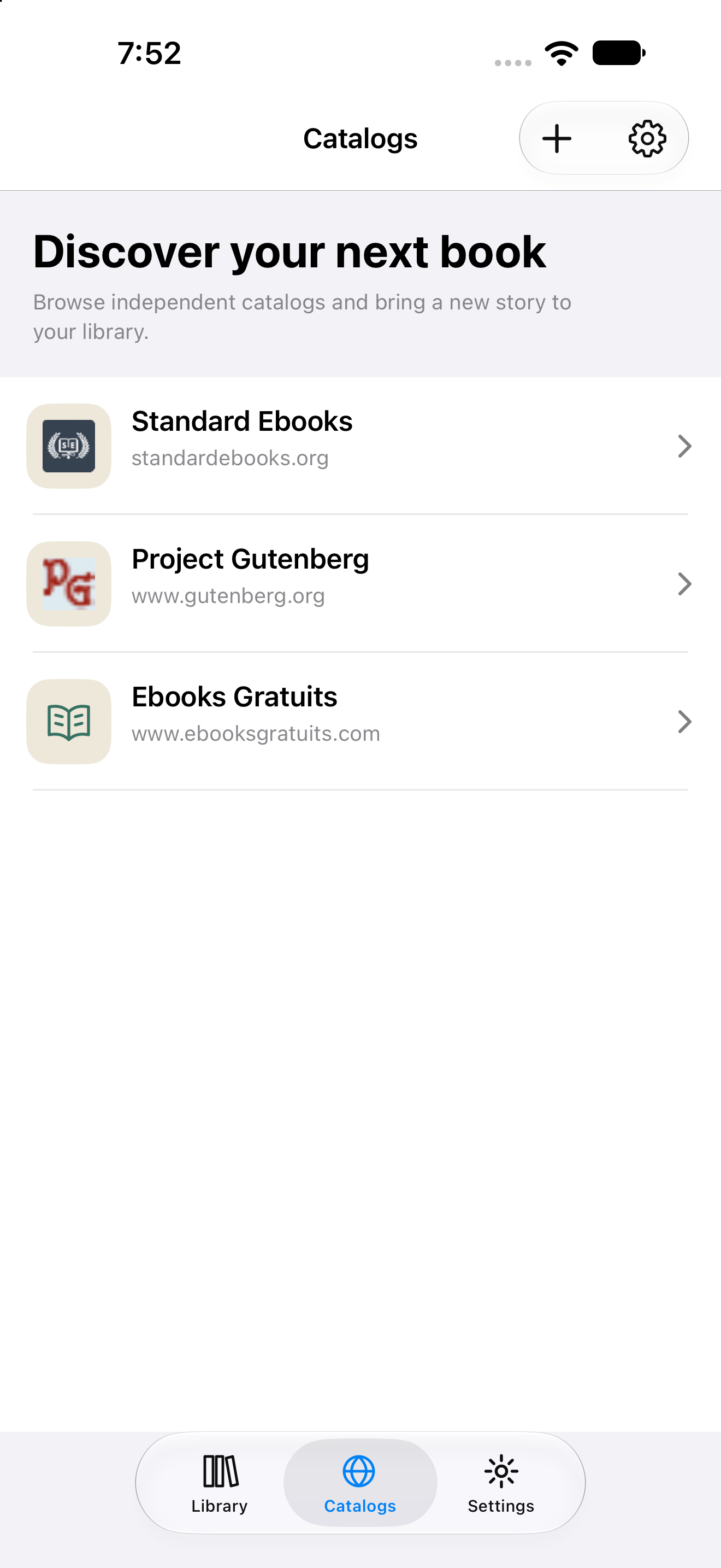 Catalog Discovery, iOS UIKit