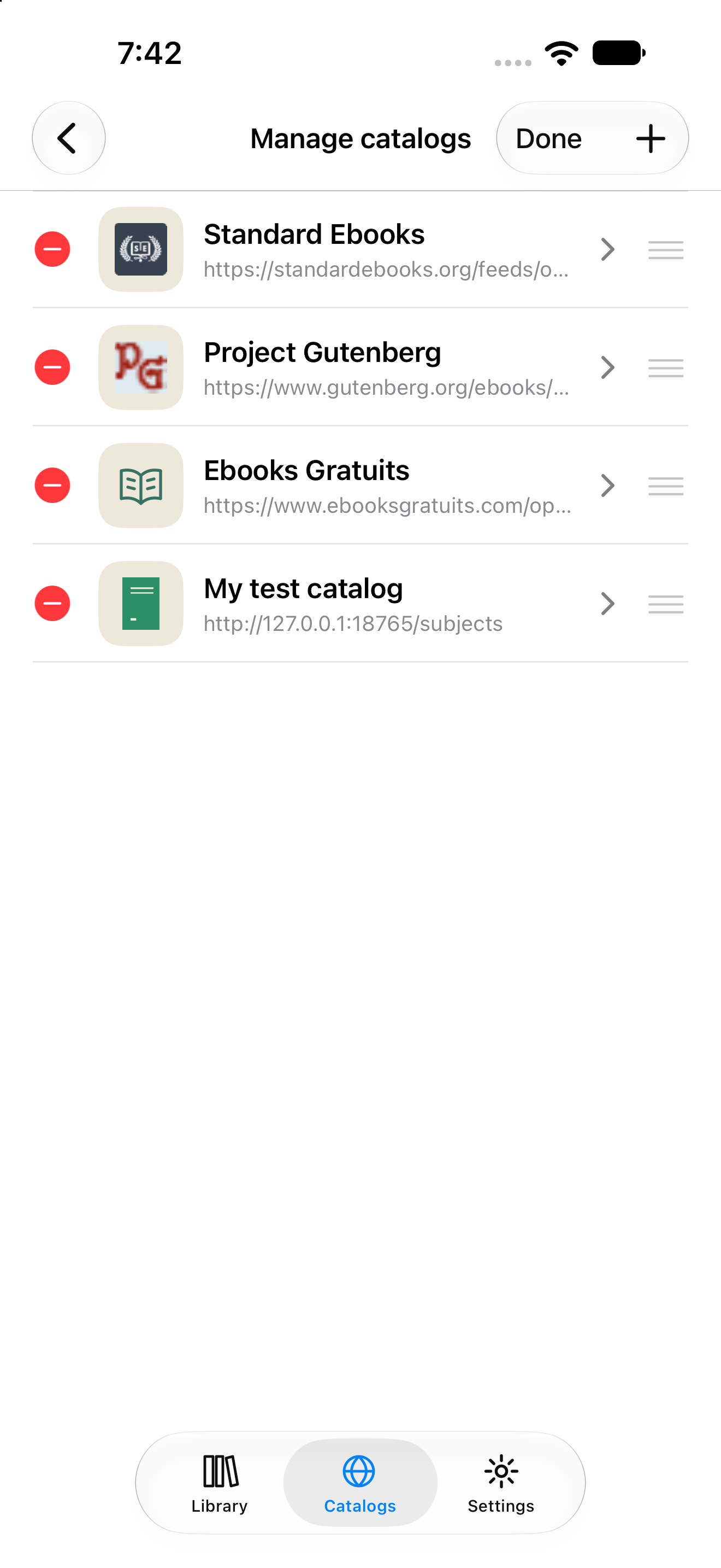 Catalog Management, iOS UIKit