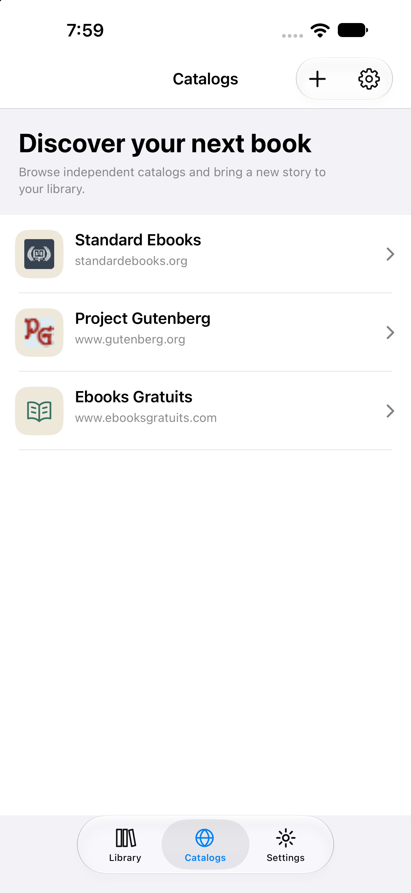 Catalogs, iOS UIKit