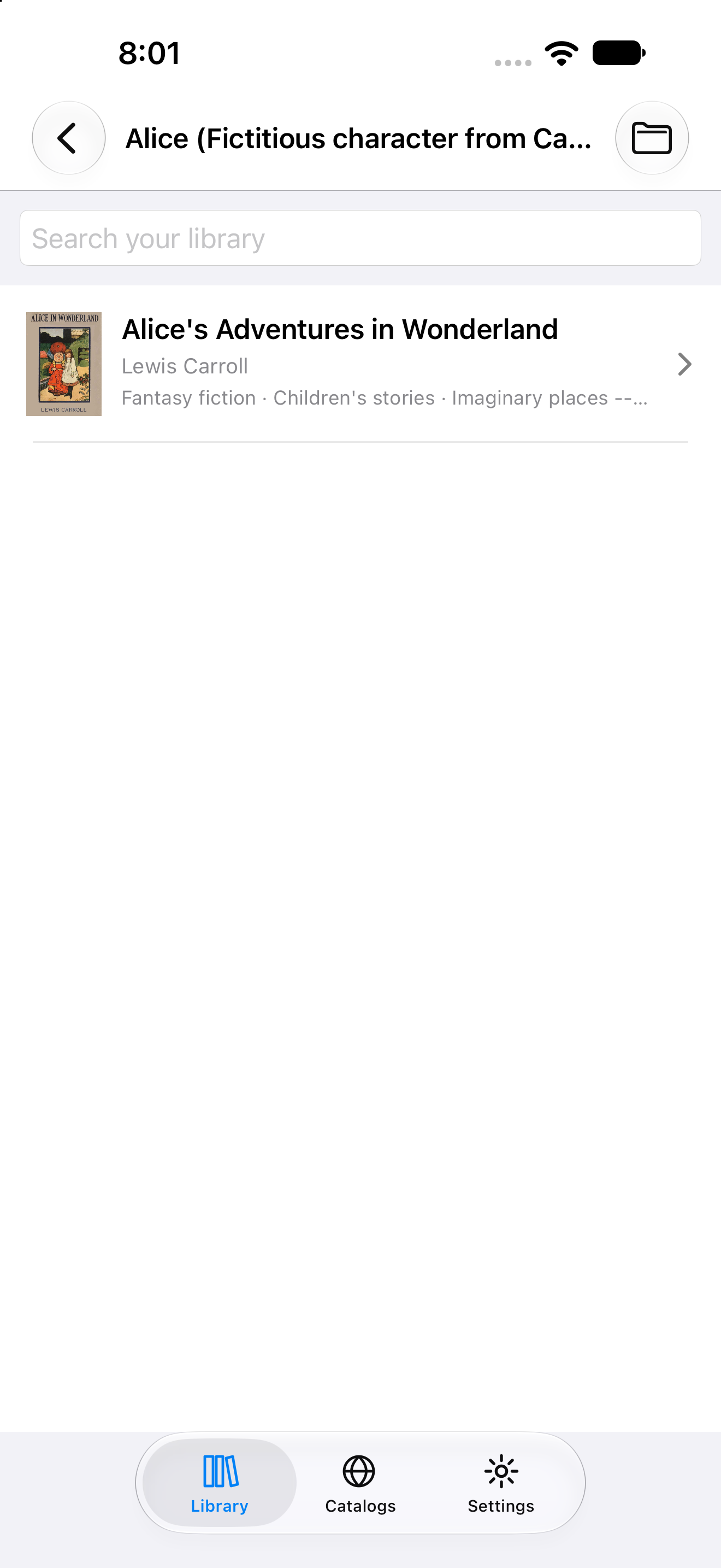 Library Genre Books, iOS UIKit