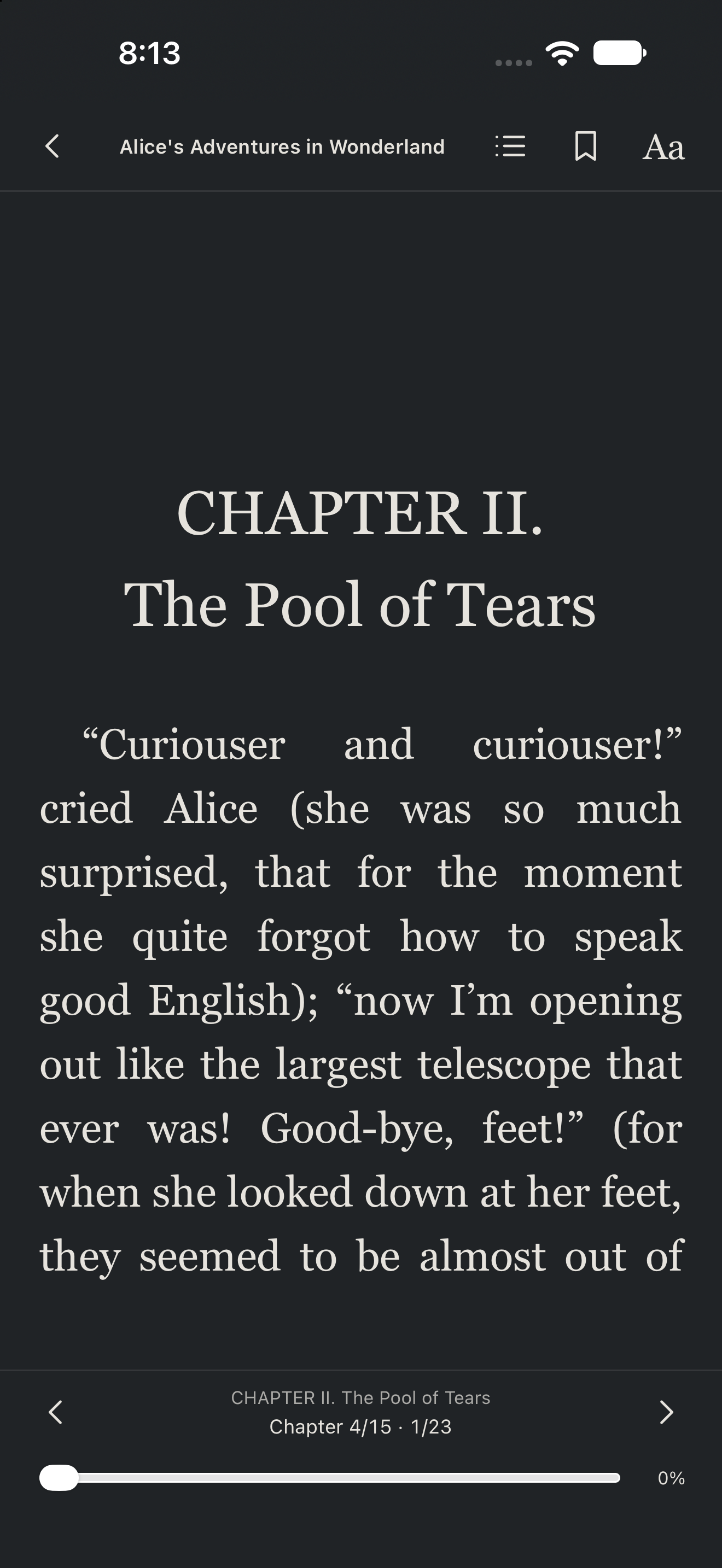 Reader Lazy Section, iOS UIKit