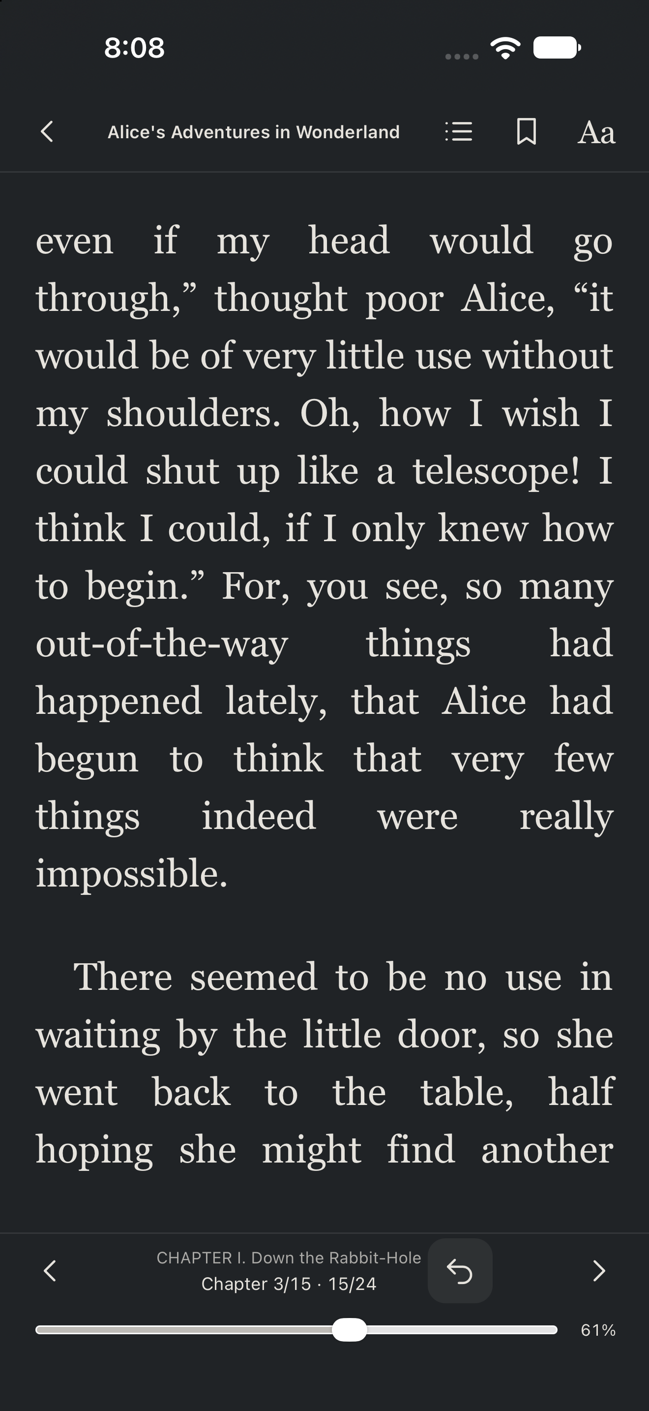 Reader Position Controls, iOS UIKit