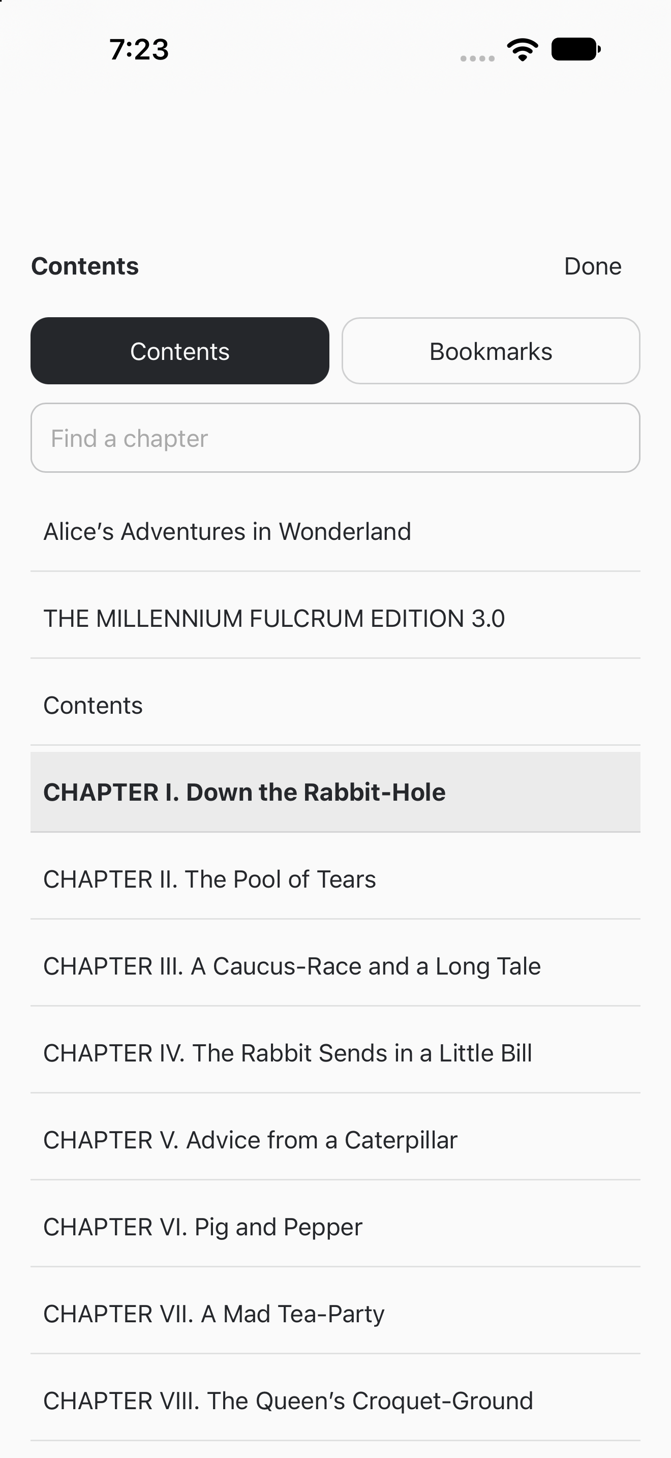 Contents, iOS UIKit