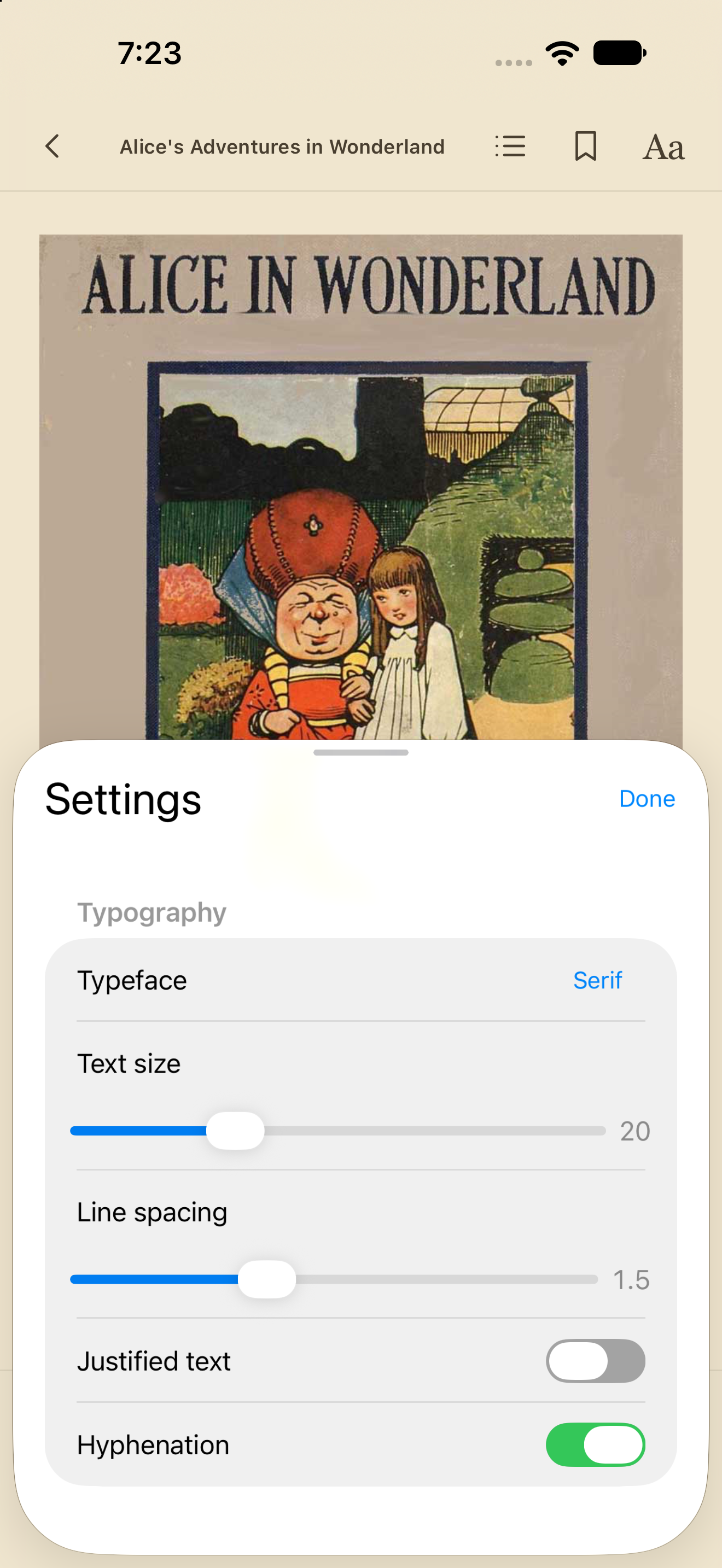 Settings, iOS UIKit
