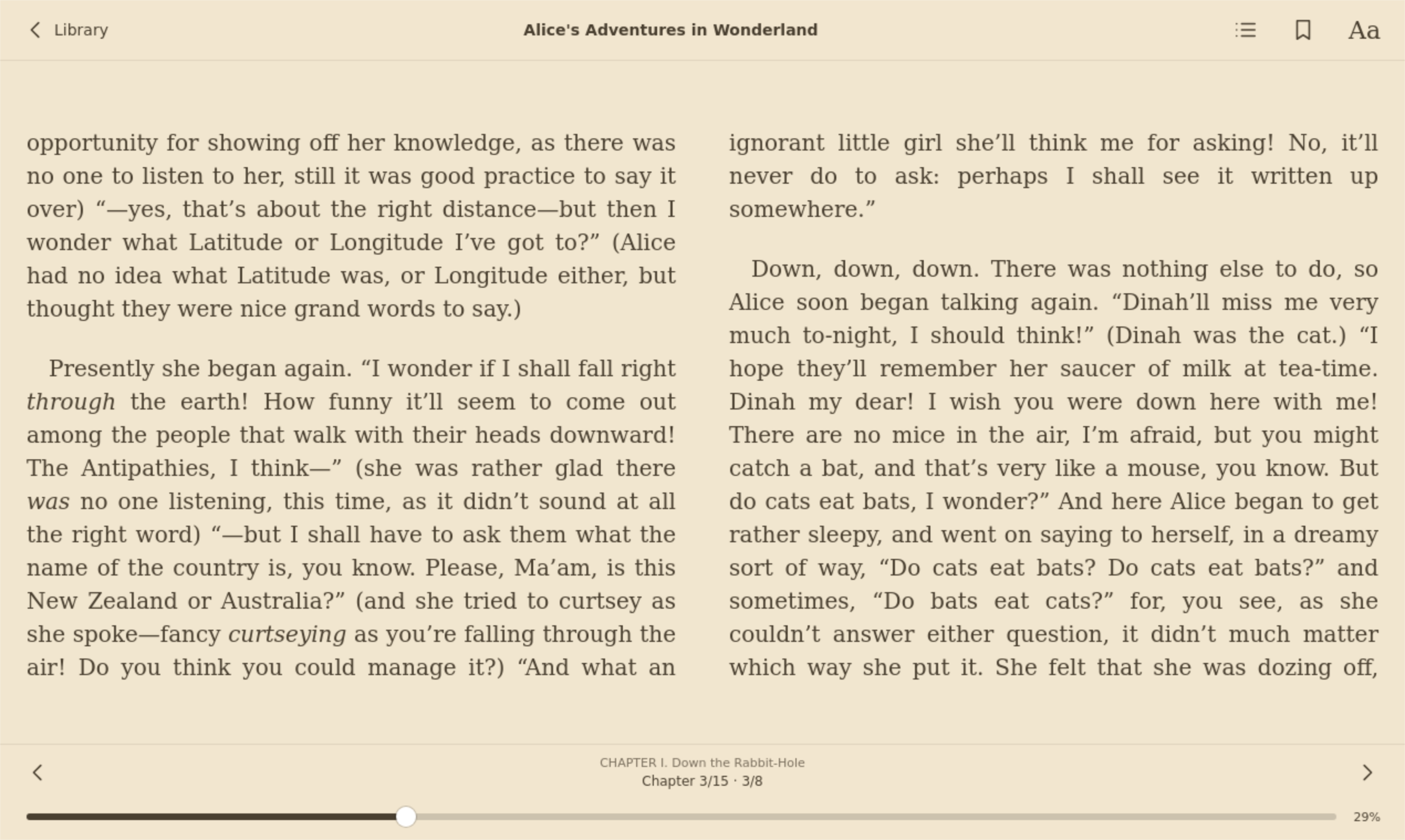 Acquired Reader, Linux GTK 4