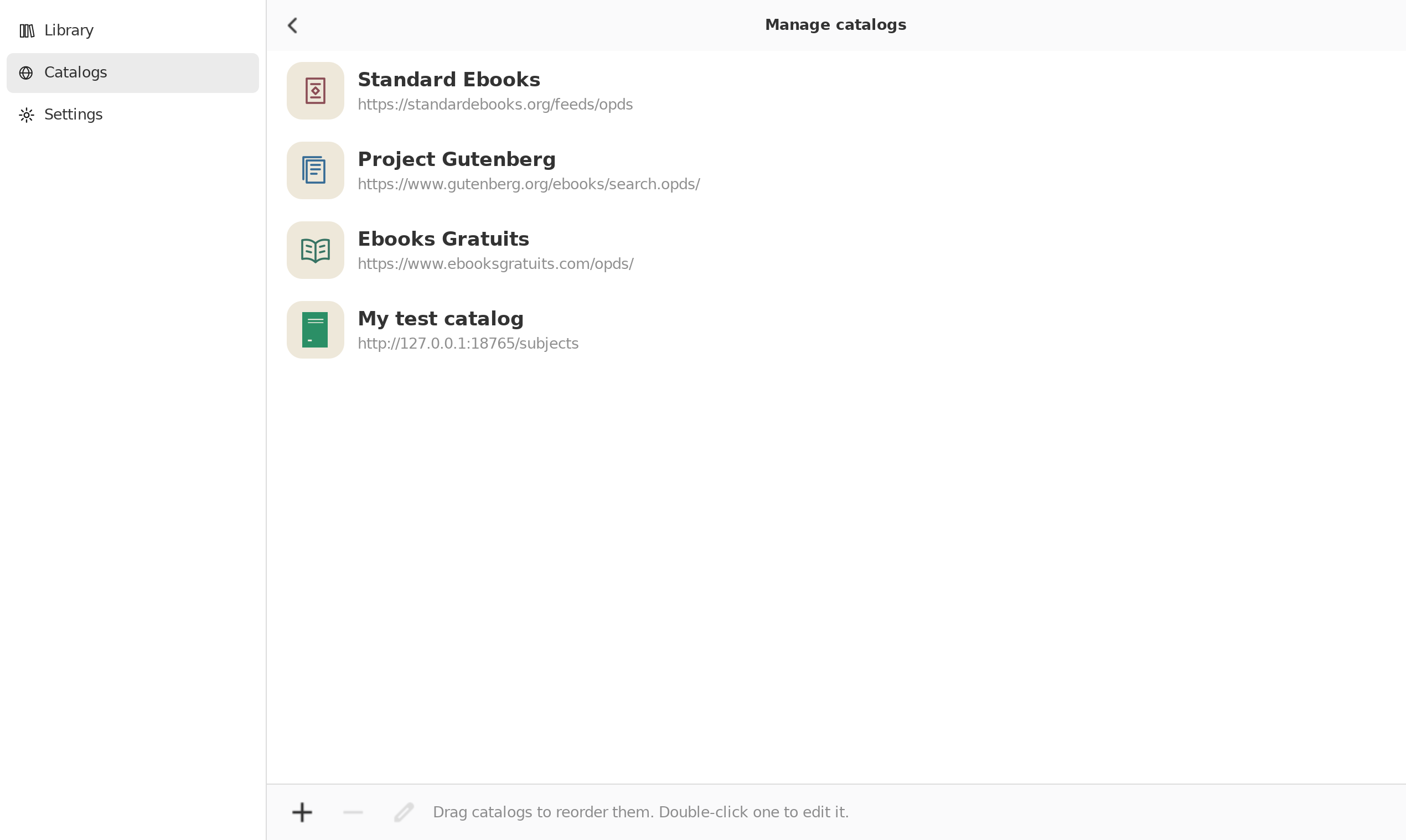 Catalog Management, Linux GTK 4