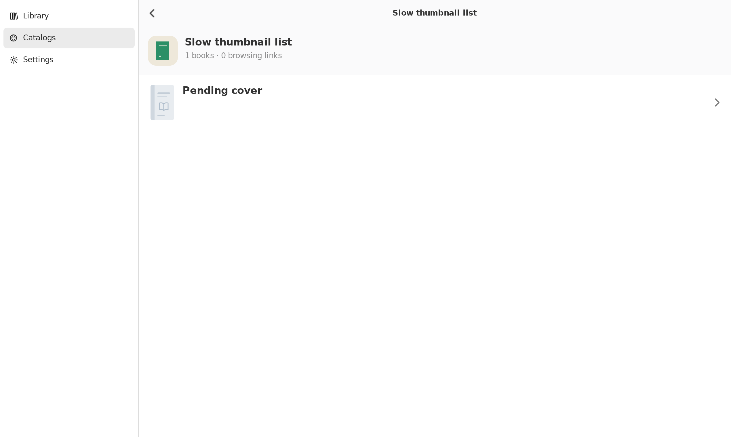 Pending Thumbnail, Linux GTK 4