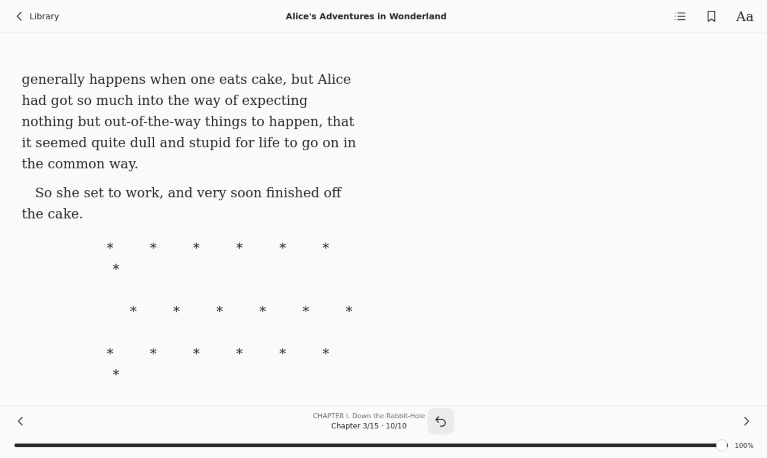 Reader Last Page Margins, Linux GTK 4
