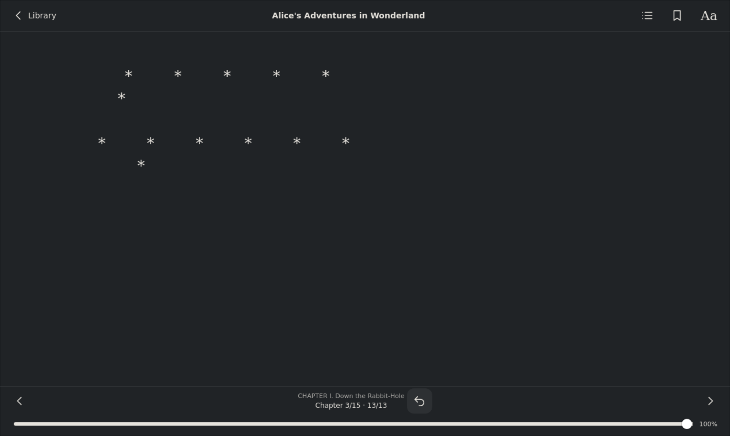 Reader Safe Area Last Page, Linux GTK 4