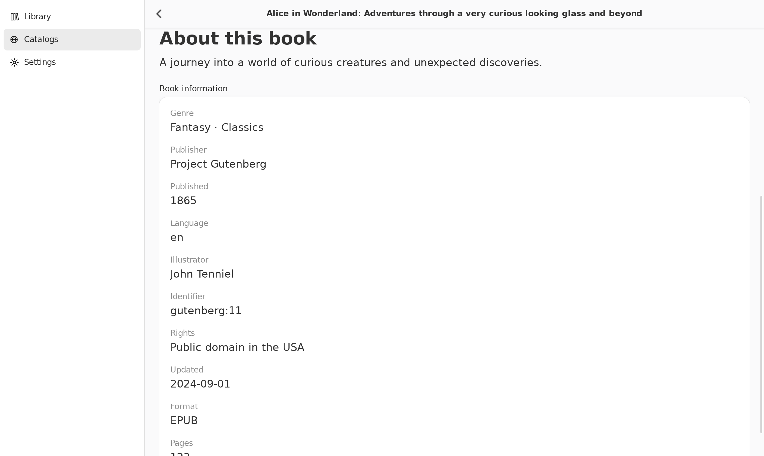 Remote Book Metadata, Linux GTK 4