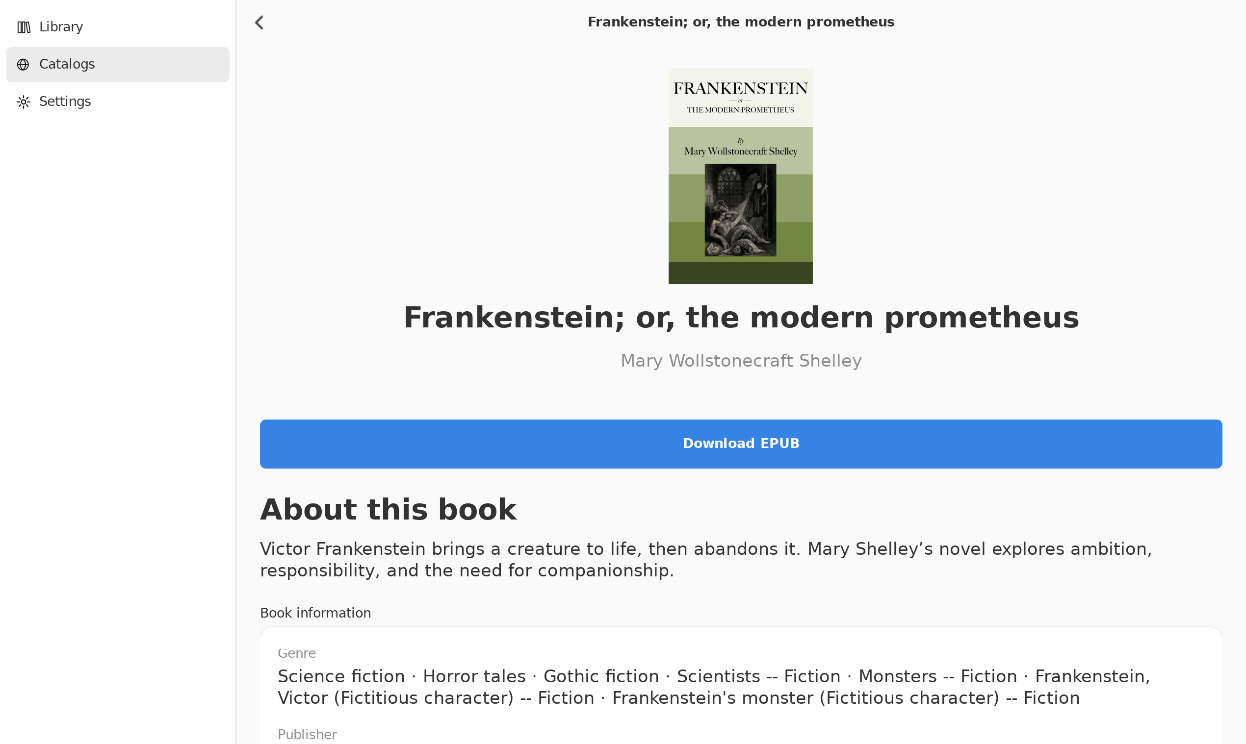 Book details, Linux GTK 4