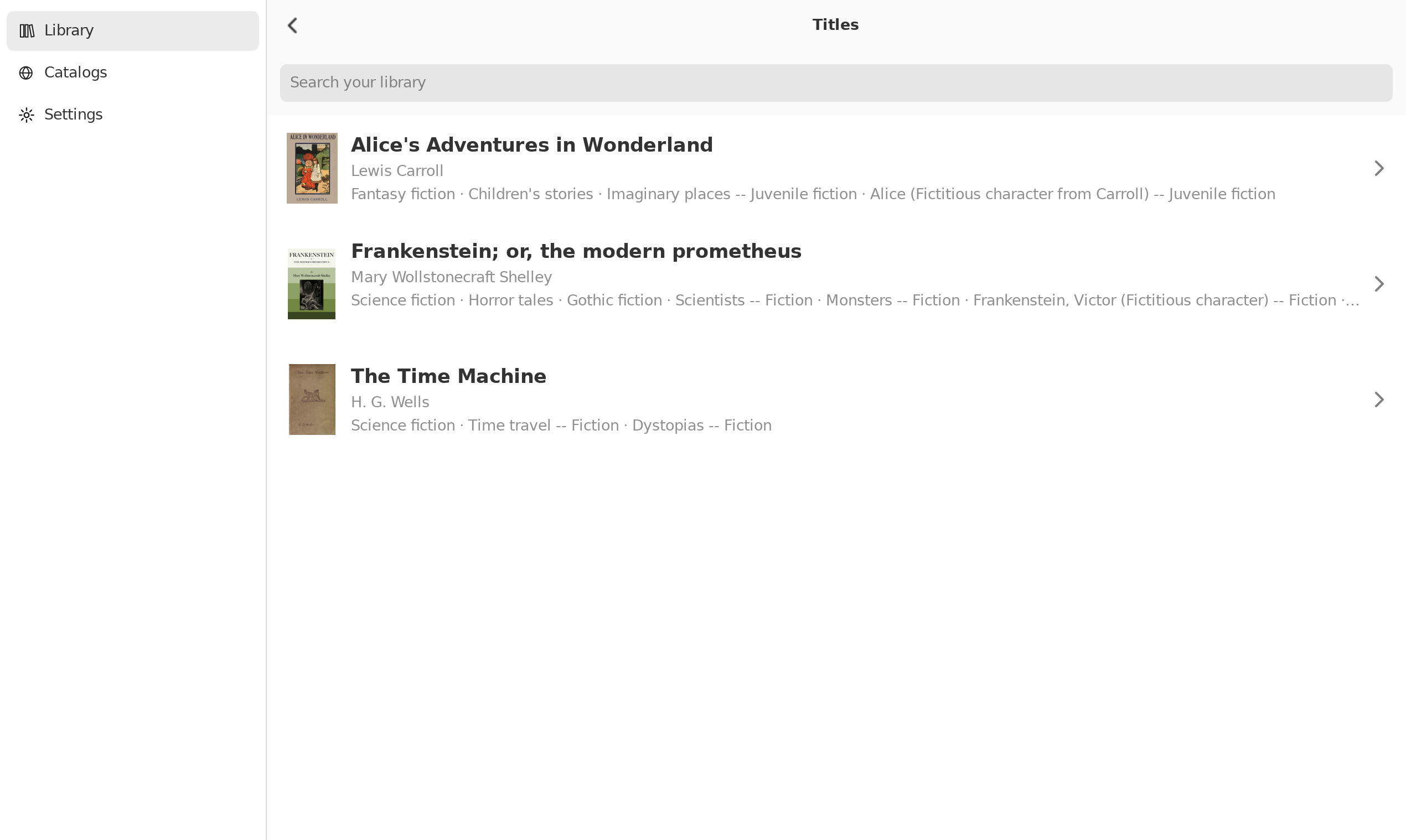 Library, Linux GTK 4