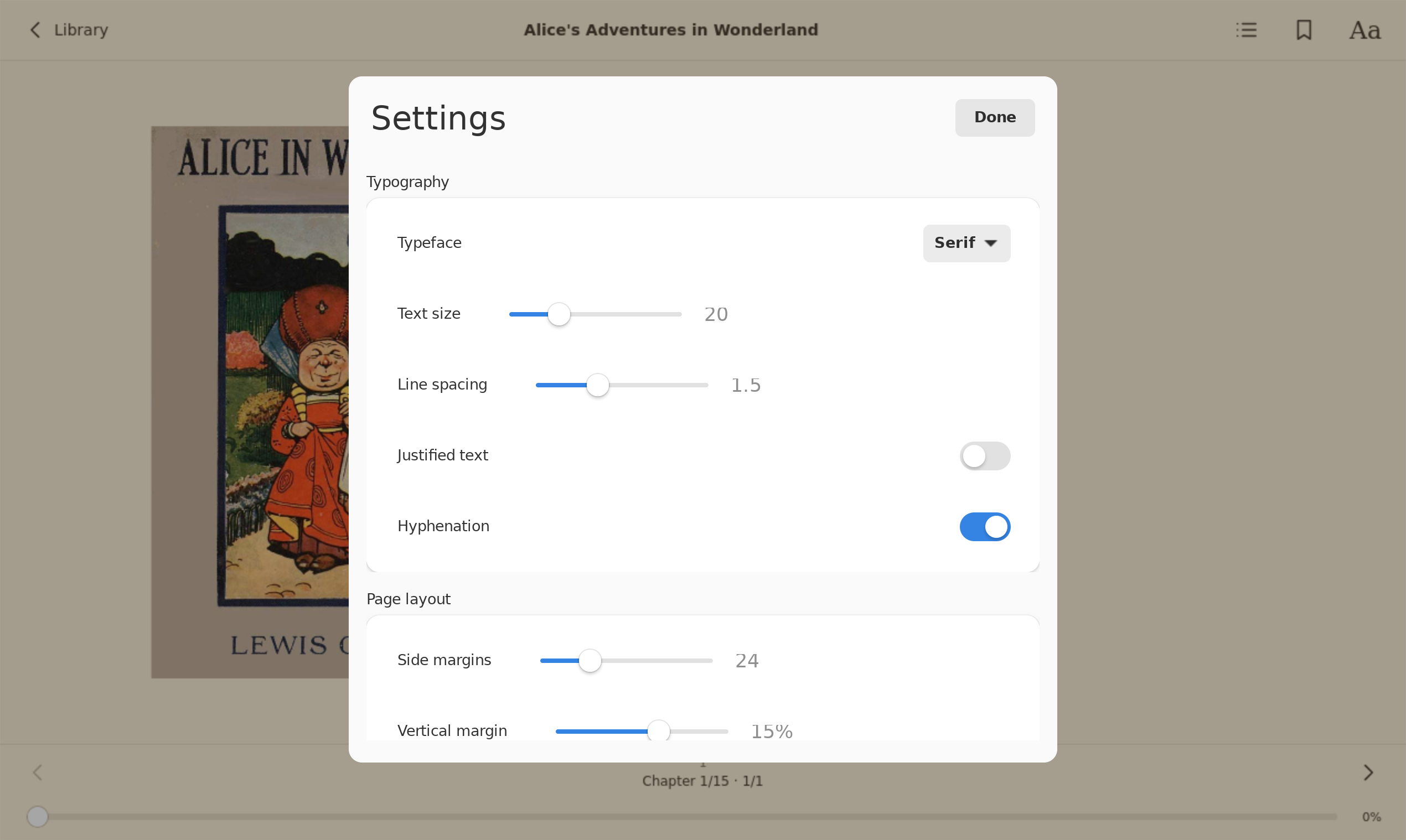 Settings, Linux GTK 4