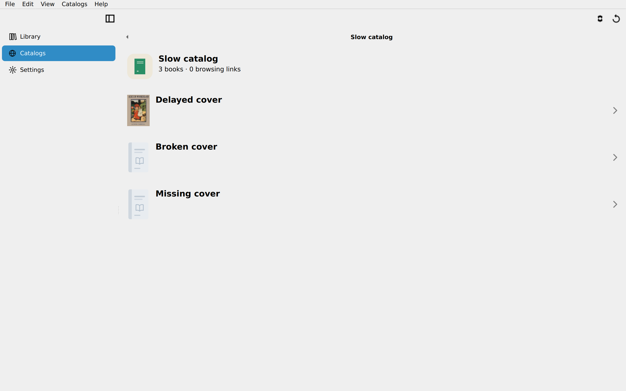 Catalog Covers, Linux Qt 6