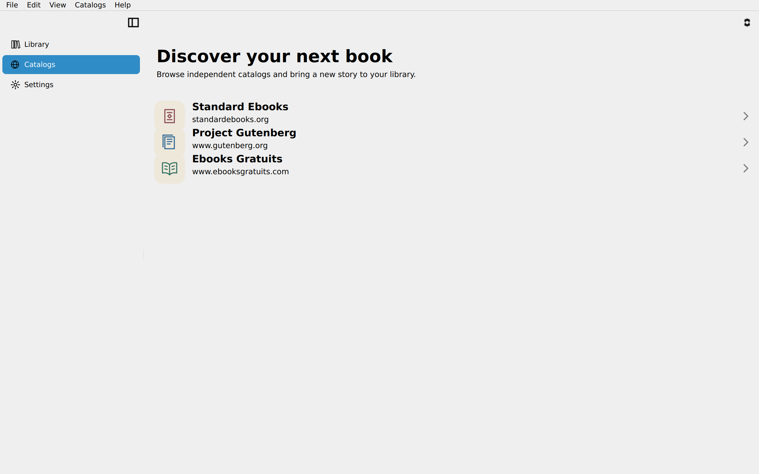 Catalog Discovery, Linux Qt 6