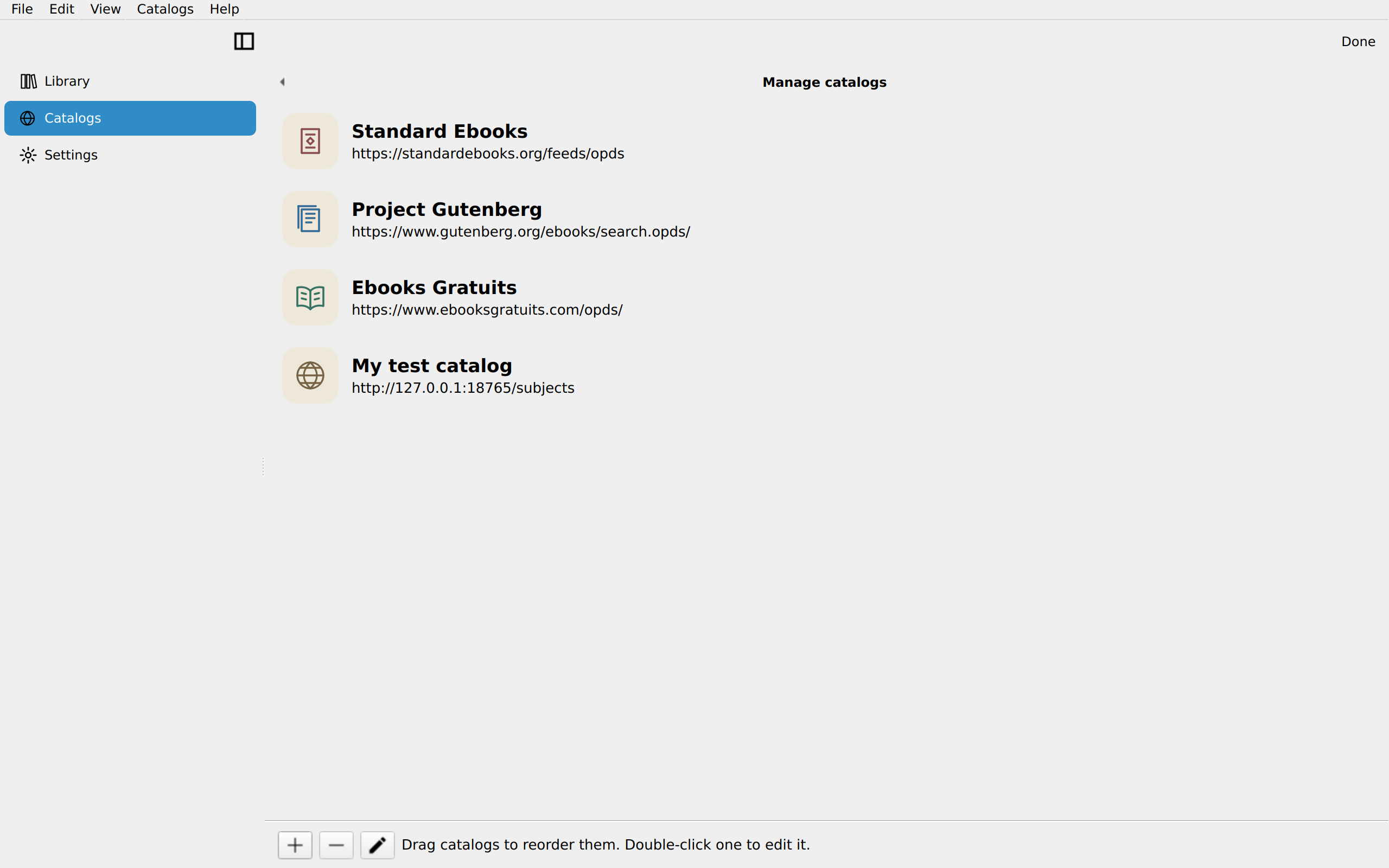 Catalog Management, Linux Qt 6