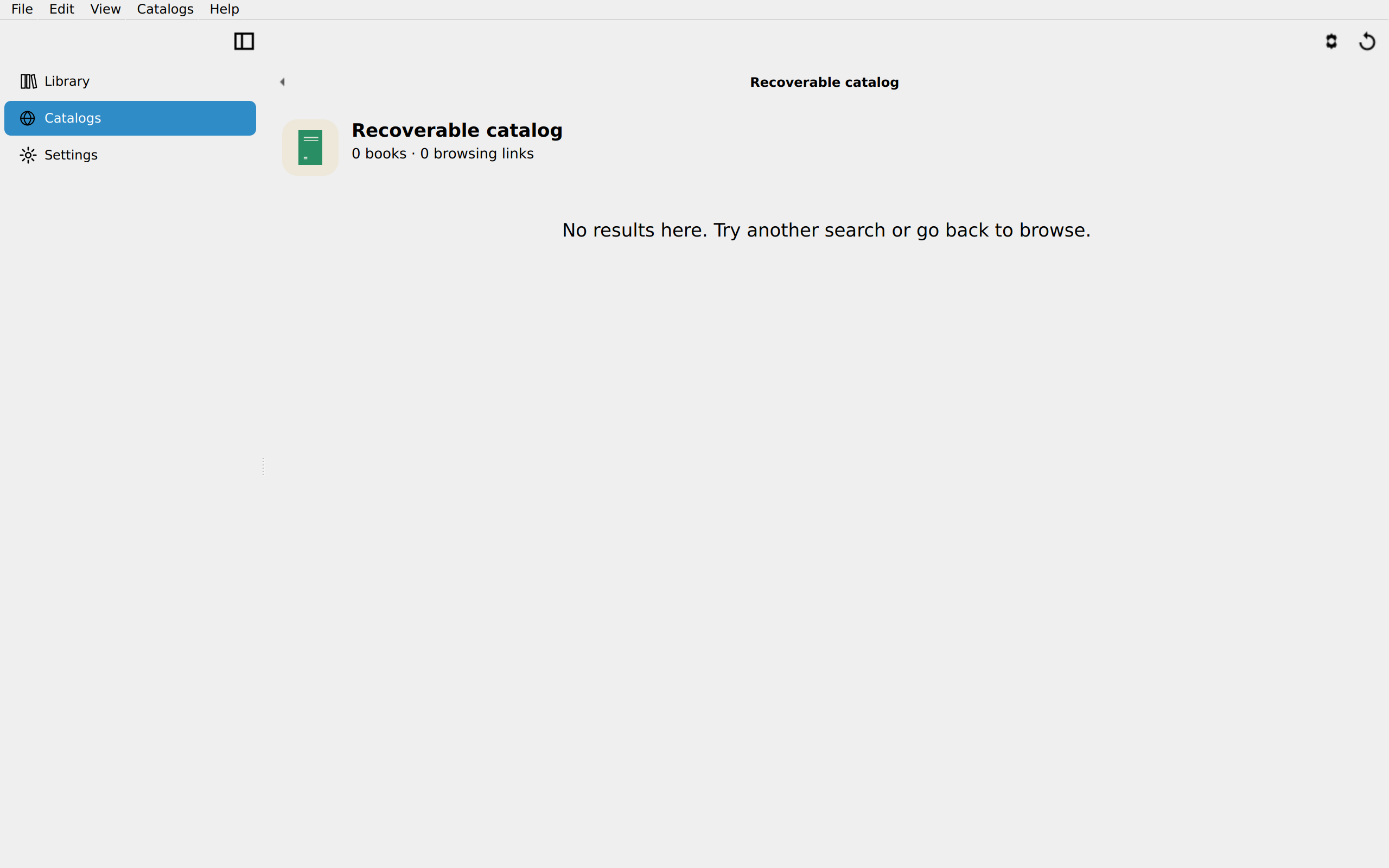 Catalog Recovered, Linux Qt 6