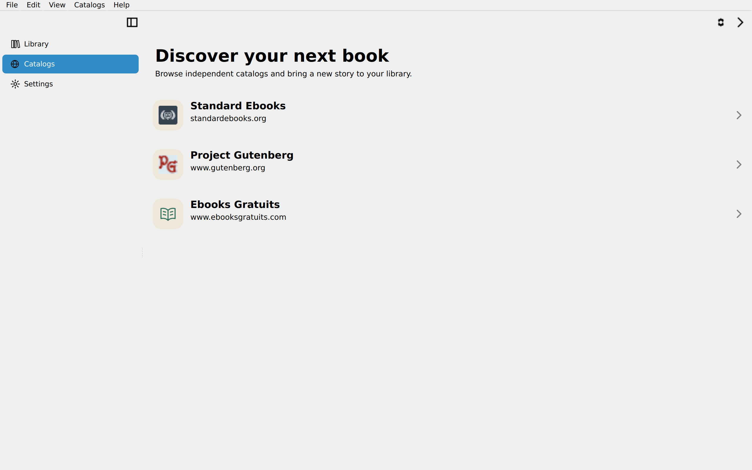 Catalog Root, Linux Qt 6