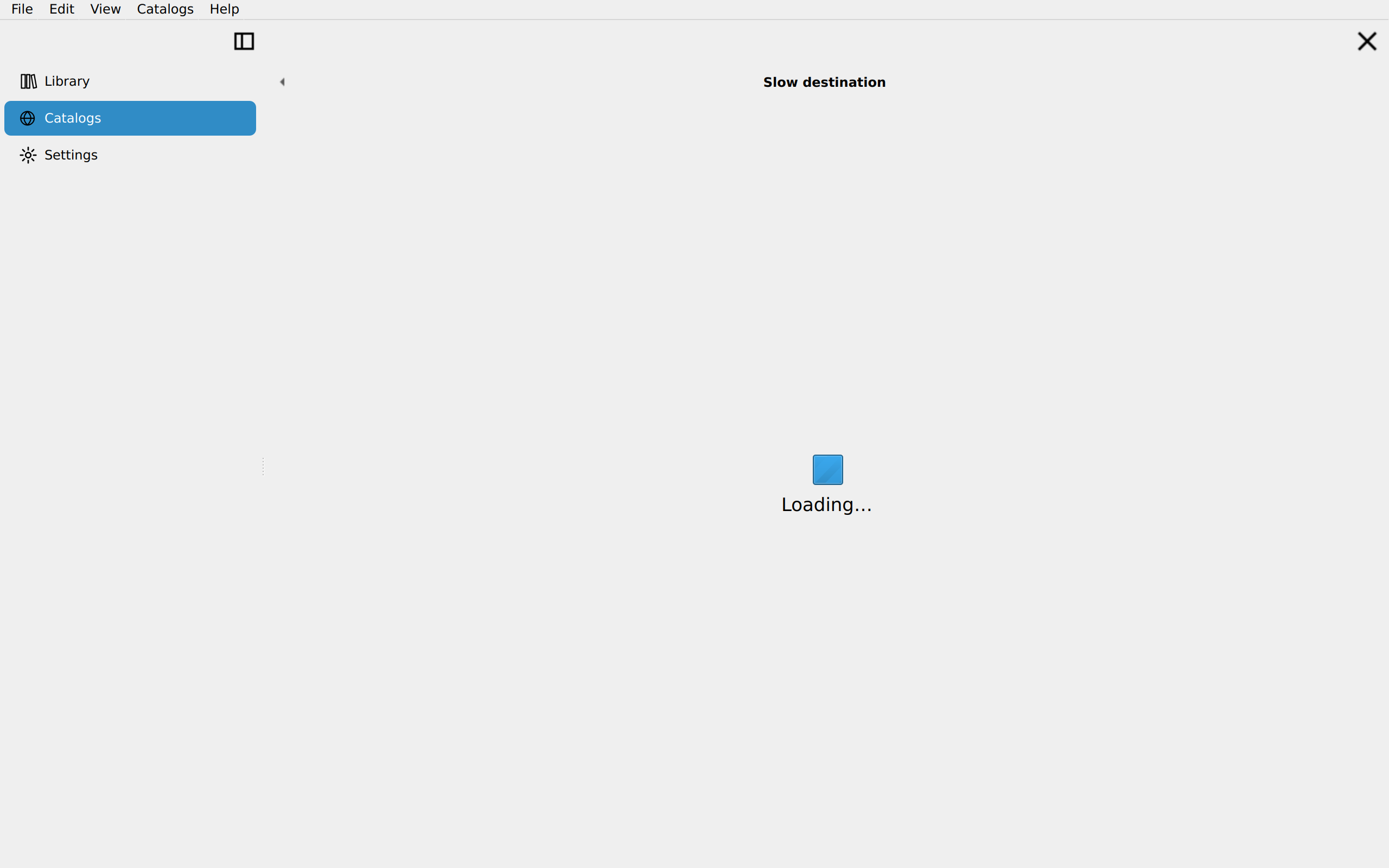 Pushed Loading Destination, Linux Qt 6