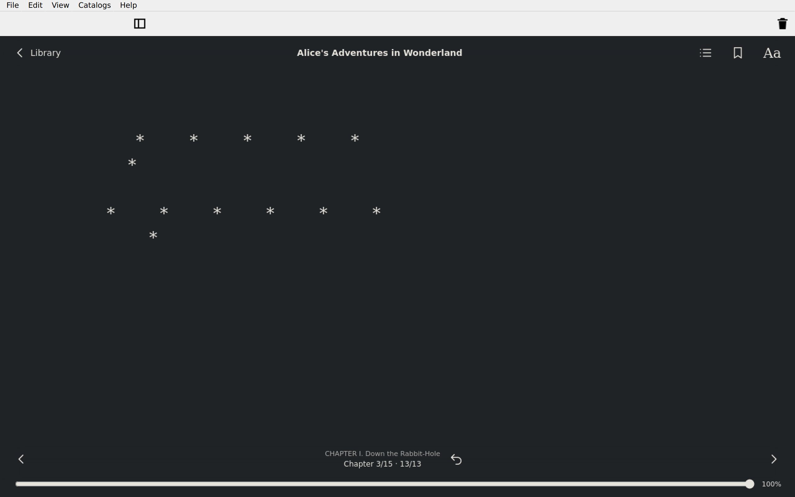 Reader Safe Area Last Page, Linux Qt 6