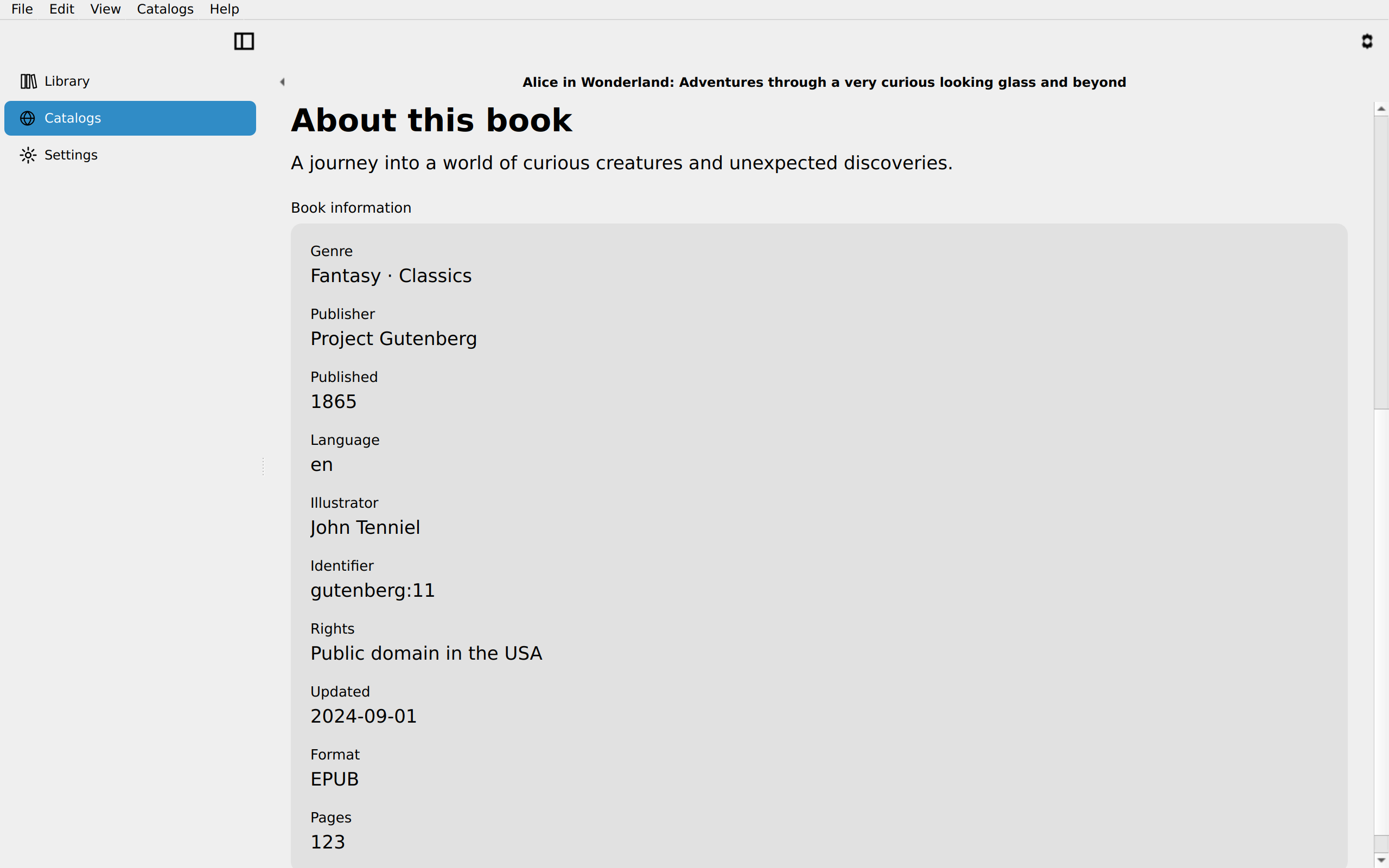 Remote Book Metadata, Linux Qt 6