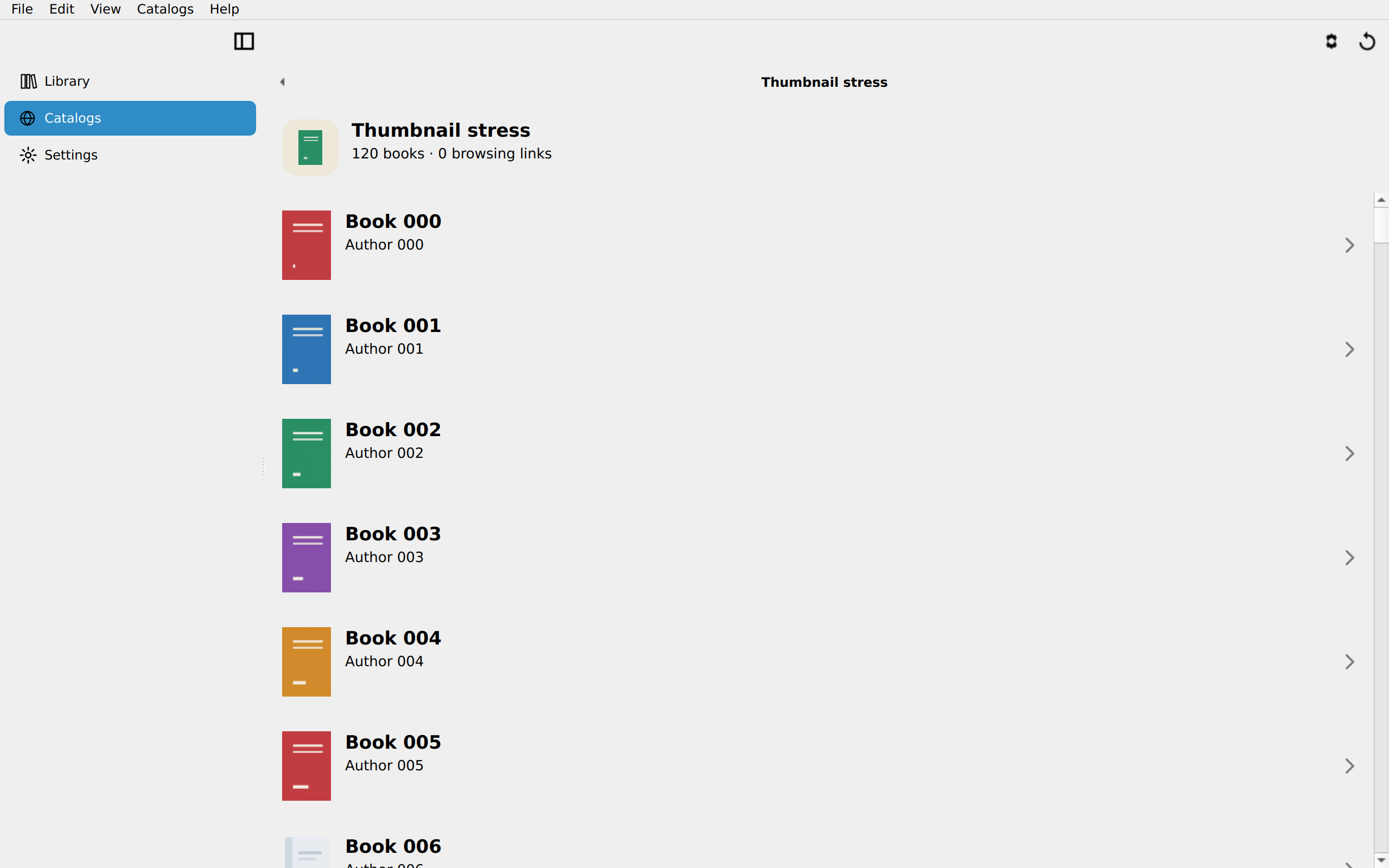 Thumbnails Loaded, Linux Qt 6