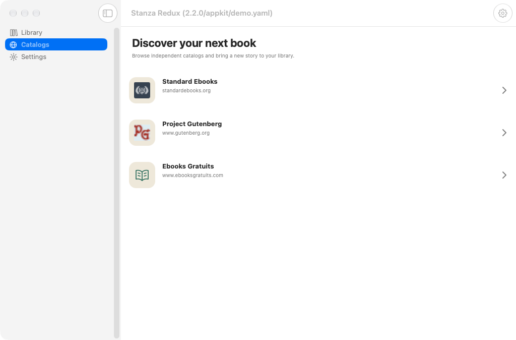 Catalogs, macOS AppKit