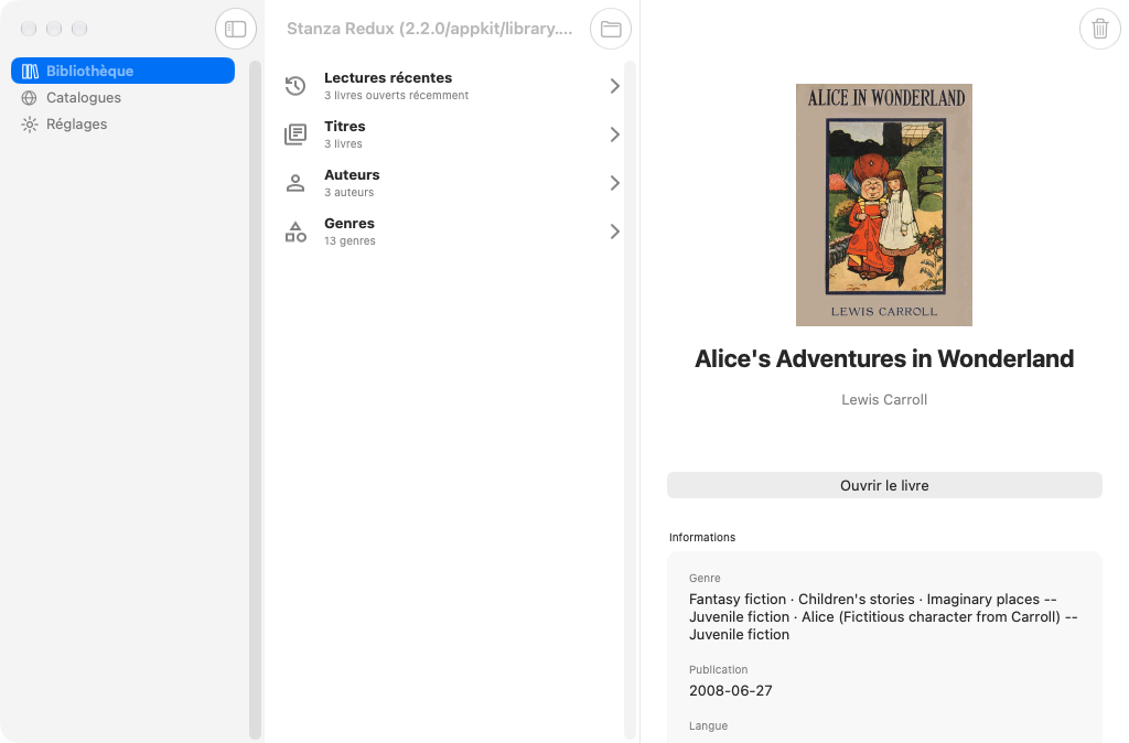 Library French, macOS AppKit