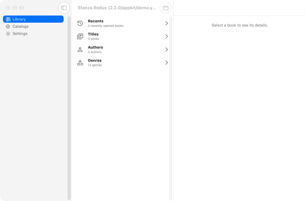 Library, macOS AppKit