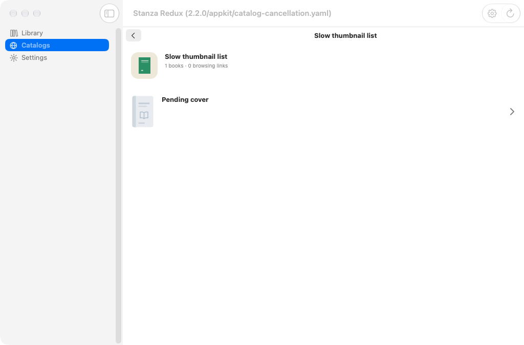Pending Thumbnail, macOS AppKit