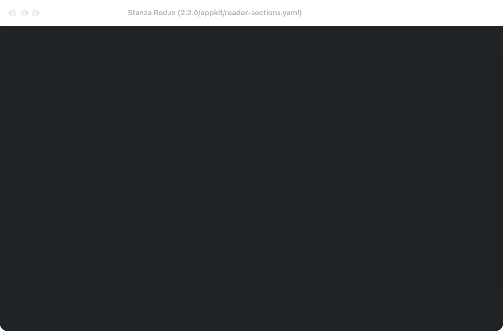 Reader Lazy Section, macOS AppKit