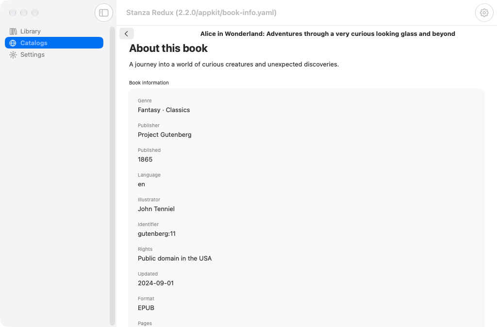 Remote Book Metadata, macOS AppKit