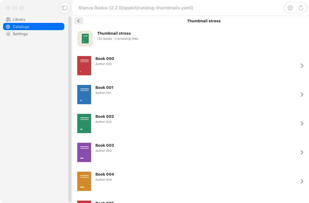 Thumbnails Loaded, macOS AppKit
