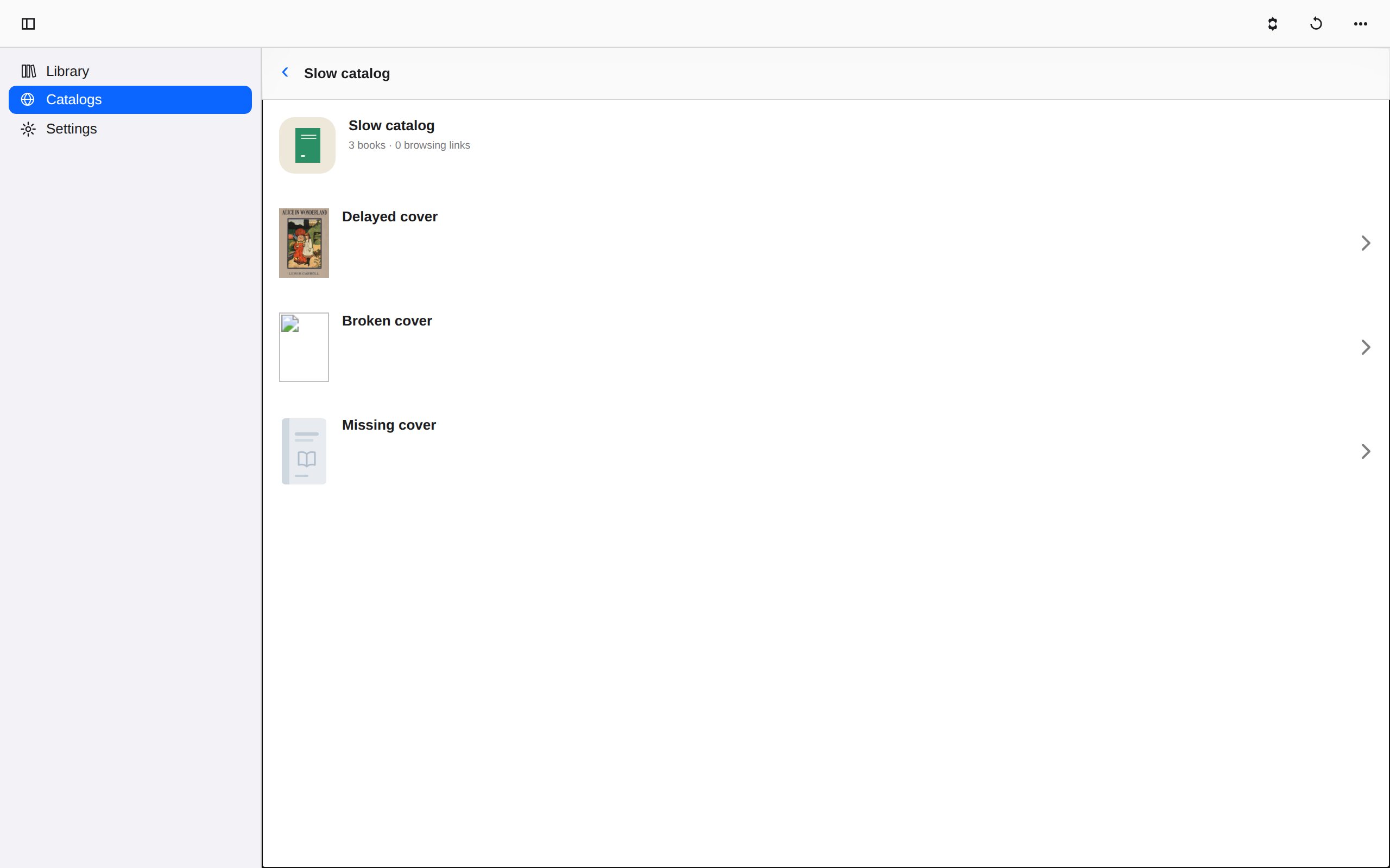 Catalog Covers, Web Web DOM